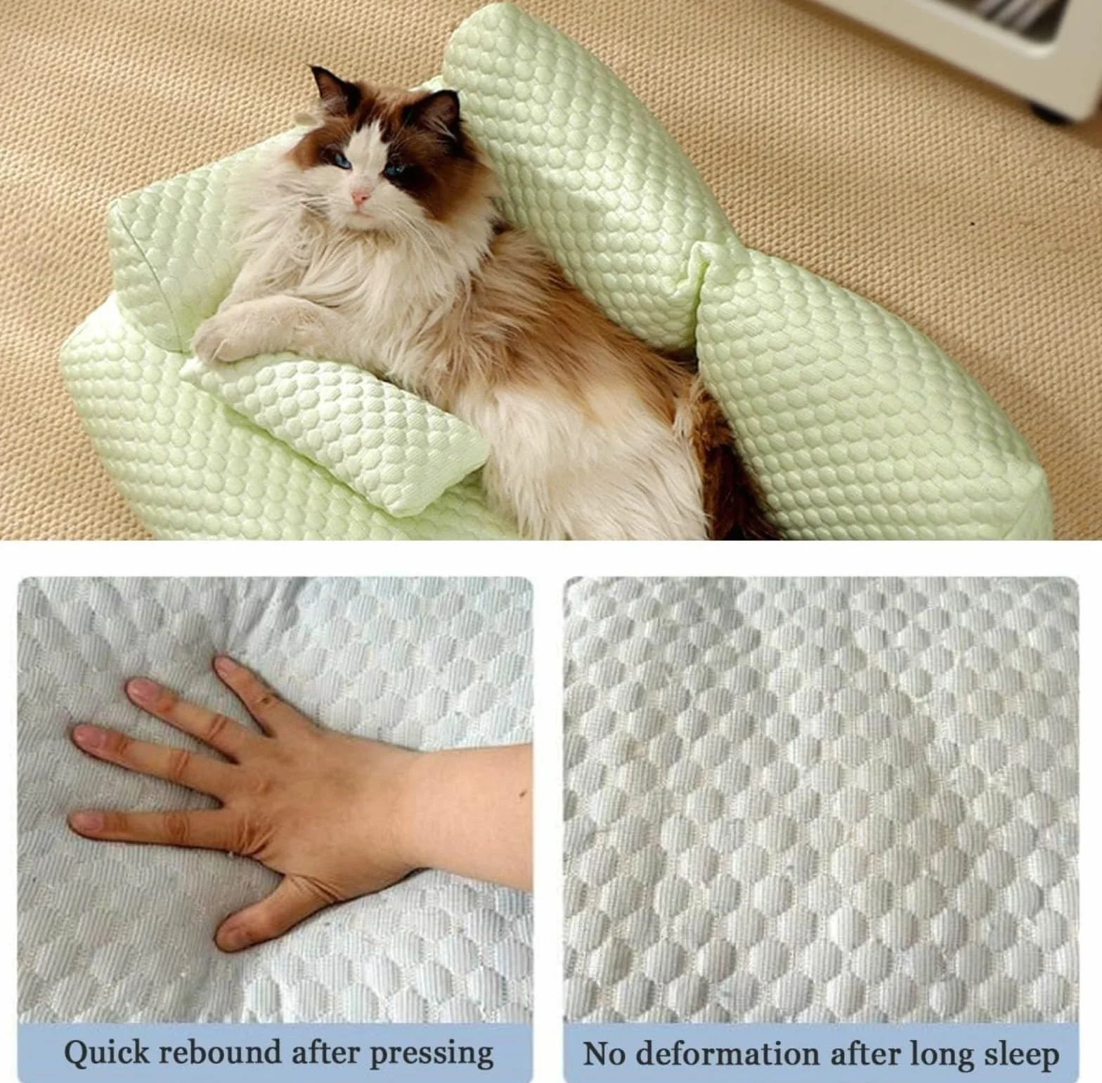 Divano letto for cani lavabile e traspirante, lettino for animali domestici rinfrescante in seta di ghiaccio, divano letto estivo in seta di ghiaccio fresco for animali domestici, lettino for animali