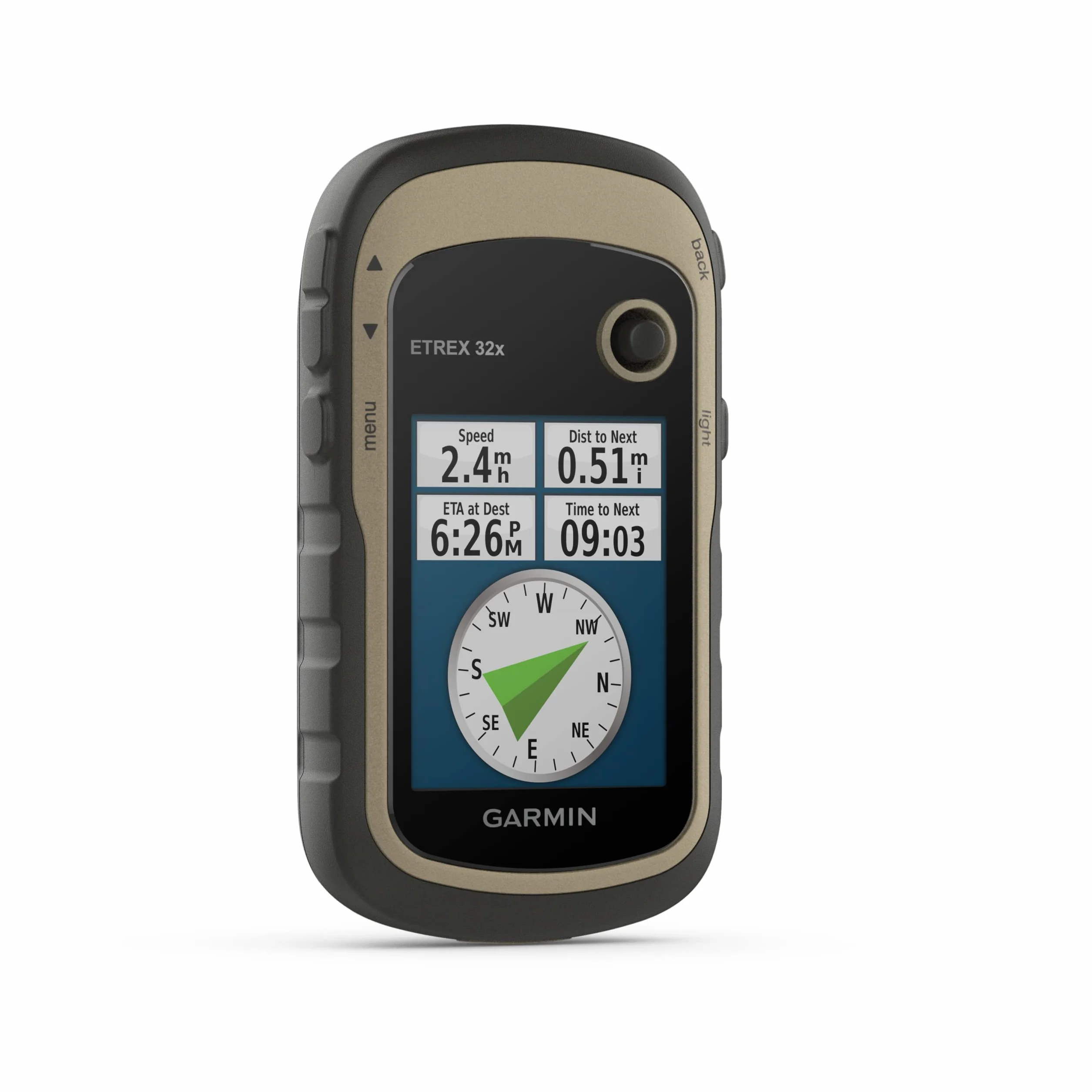 Garmin - eTrex 32x - GPS per escursionismo con mappatura TopoActive Europe precaricata con strade e sentieri percorribili - Bussola elettronica e altimetro barometrico - Verde (Ricondizionato)