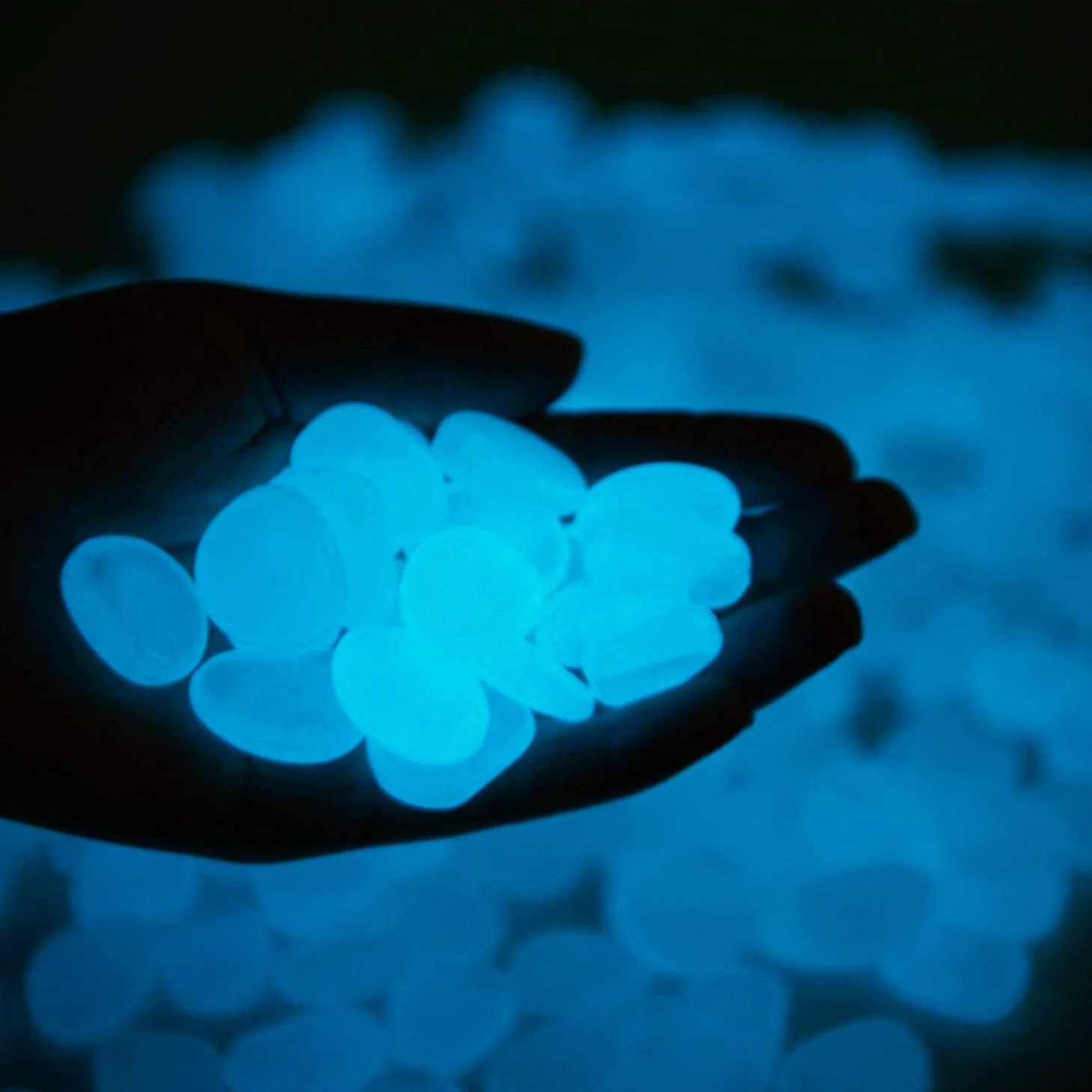 Pietre Luminosi, Ciottoli Luminosi per Passerelle, Decorazione per Esterni, Acquario Serbatoio di Pesce (200 Pezzi)