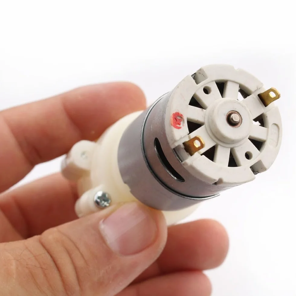 RUNCCI-YUN Pompa Acqua a Membrana 12V Mini Pompa Acqua Elettrica 1,5-1,8L / min Pompa autoadescante DC12V per tè macchina per acquario Aquarium, Fish Tank Fountain（2Pcs）