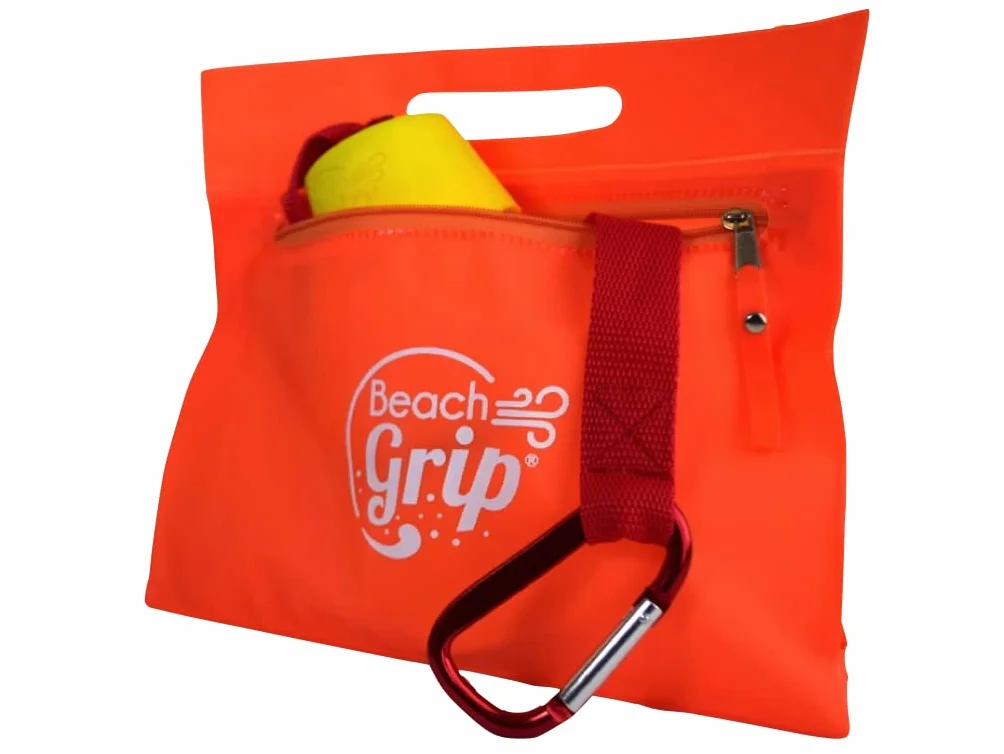BeachGrip Ancoraggio per cani da spiaggia, progettato per funzionare nella sabbia, piccolo, leggero, facile da usare e durevole, l'accessorio per portare il vostro amico a quattro zampe in spiaggia