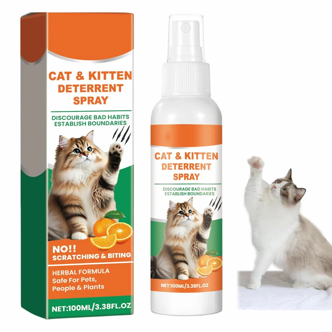 Spray Repellente per Gatti Naturale Anti Graffio Deterrente per interni ed esterni sicuro ed efficace protegge mobili divani tappeti e aree riservate
