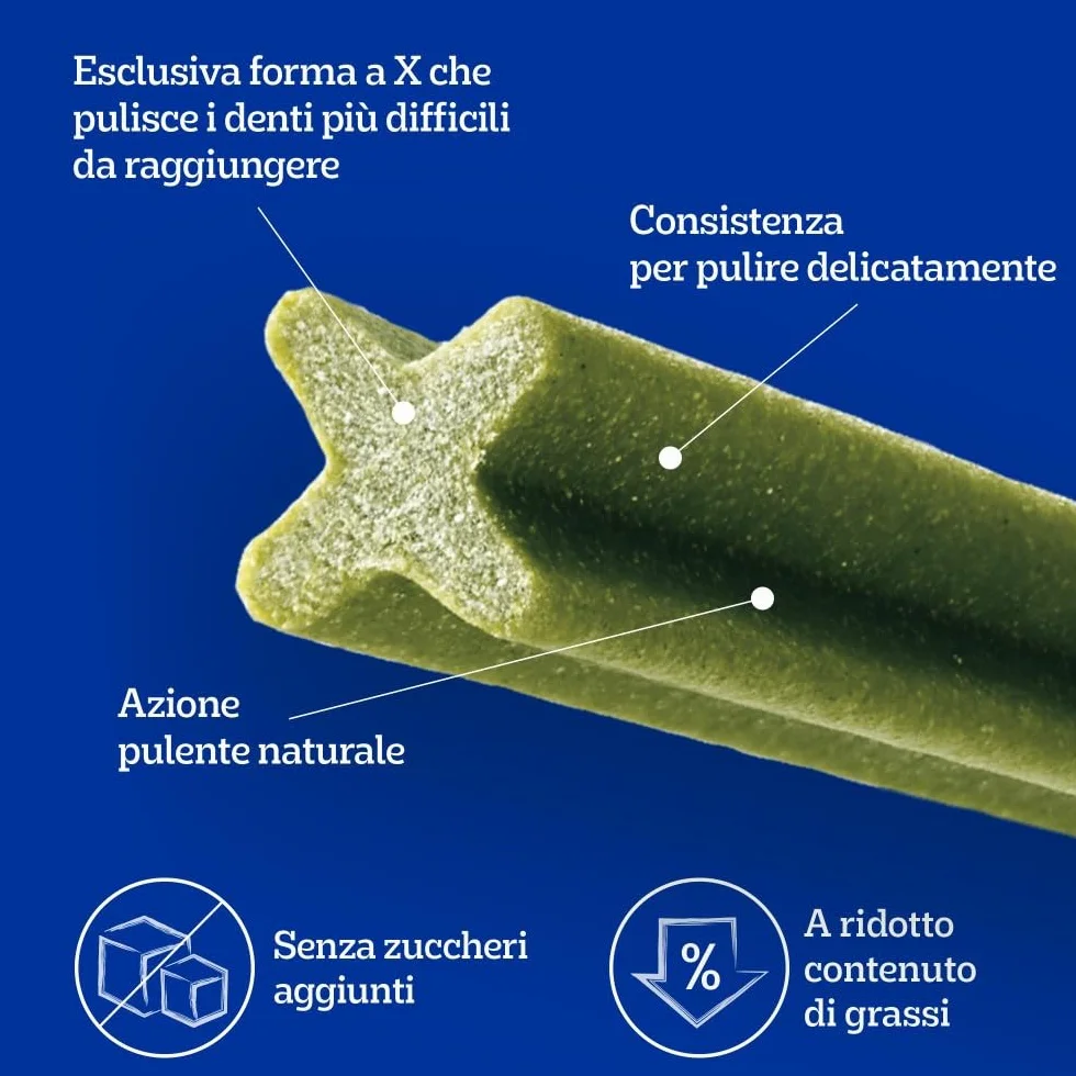 Pedigree Dentastix Fresh 56 Snack per la Igiene Orale (Cane Grande 25 kg+) 154 g 4 Bastoncini - 14 Pacchetti (56 Bastoncini in totale)