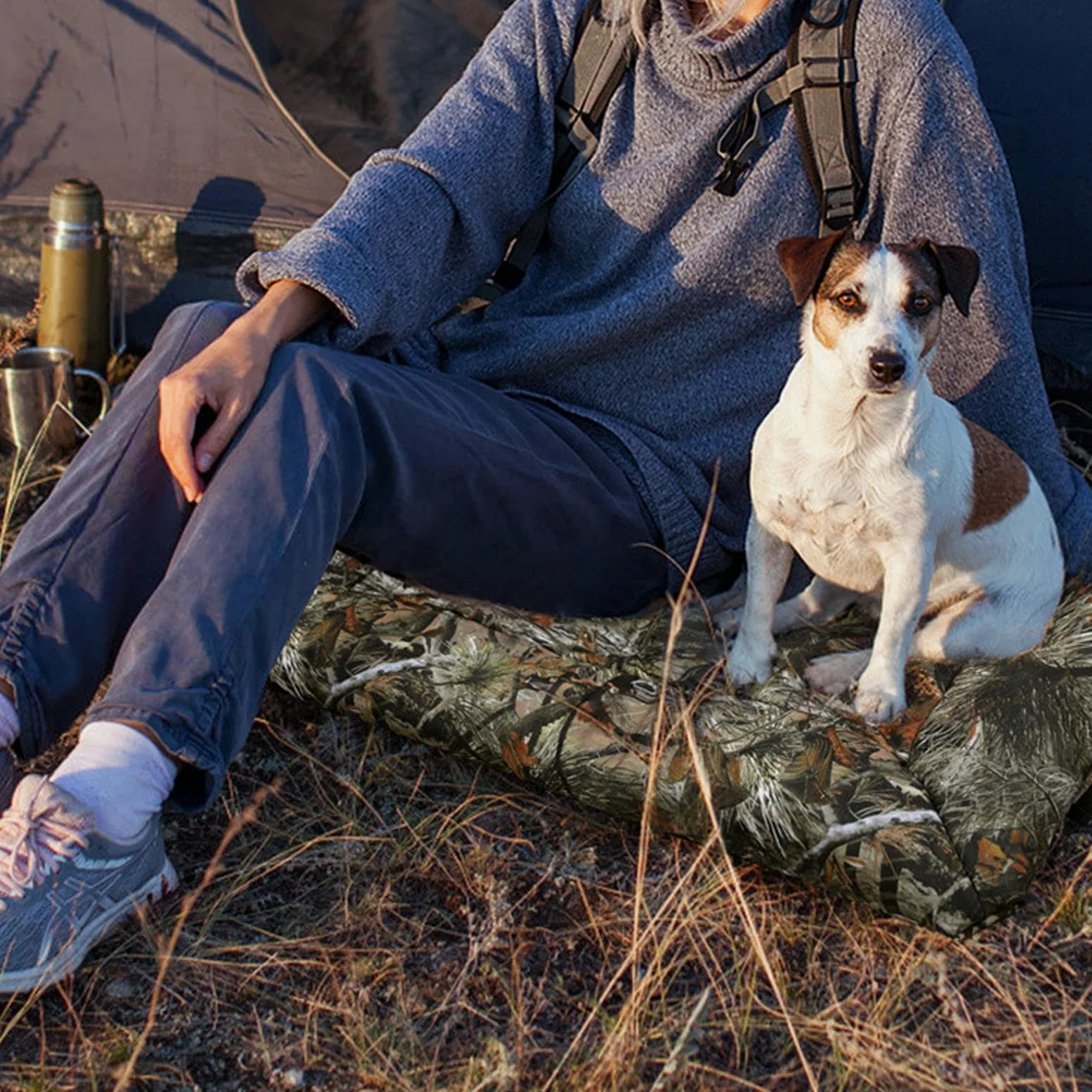 Viaggio Per Cani Tappetino Impermeabile Arrotolabile Trasportino e Cuscino | Tessuto Oxford Portatile Per Interno Esterno Auto Campeggio Trasportino Canile Spiaggia Picnic Gita