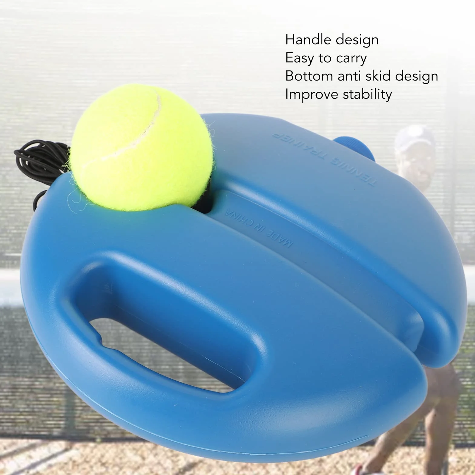 Attrezzo per l'allenamento da tennis principianti cintura sospesa per pratica interni
