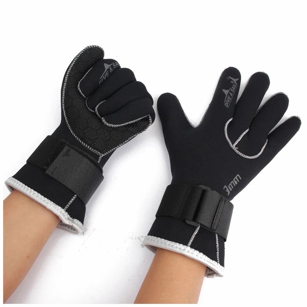 3 MM Neoprene Antiscivolo Guanti per Sport Acquatici per Immersioni Subacquee Piscina Immersione Surf, Sport Acquatici Palmati