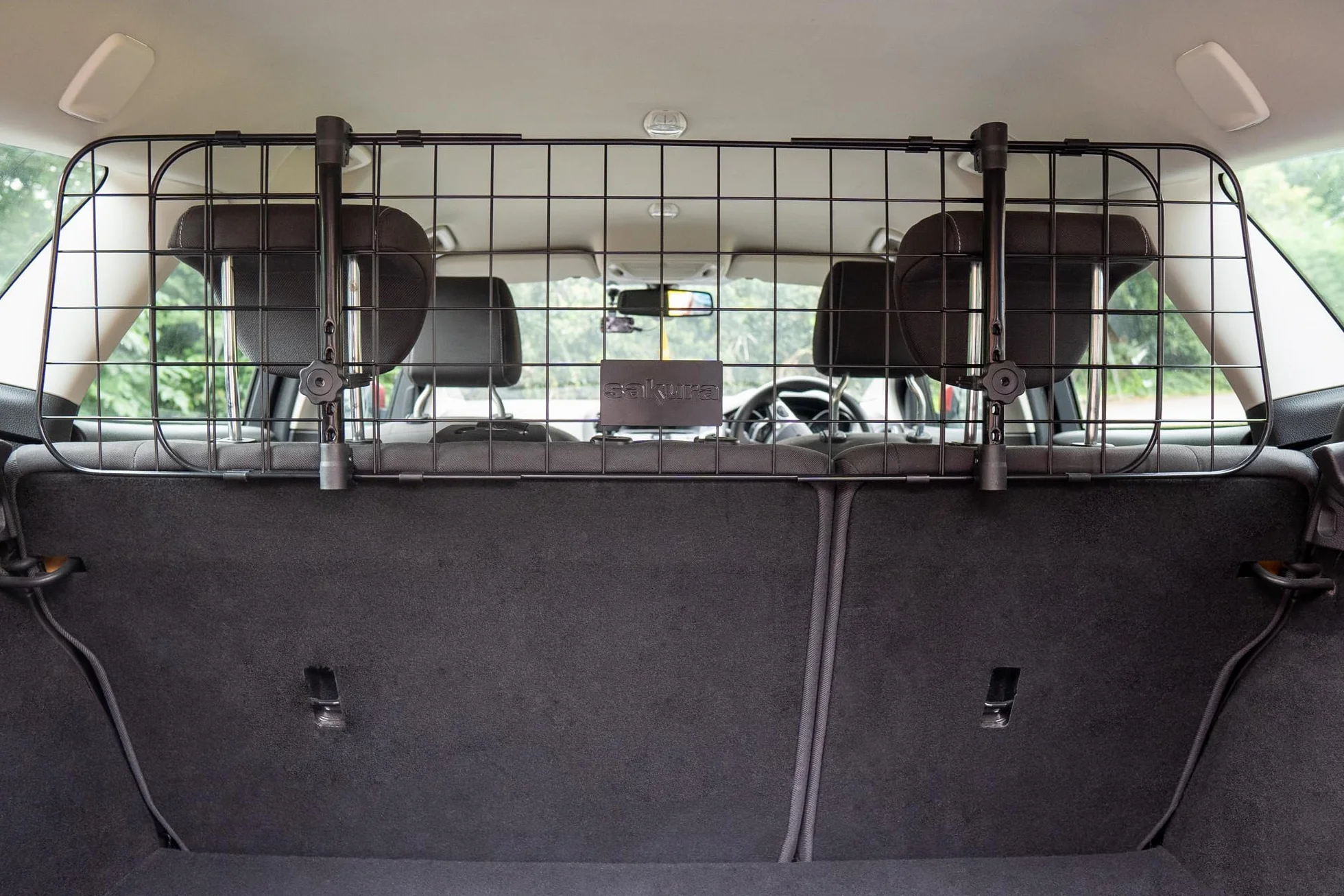 Sakura SS5259 Divisorio per Cani da Auto per Poggiatesta, Larghezza Regolabile, Facile Montaggio