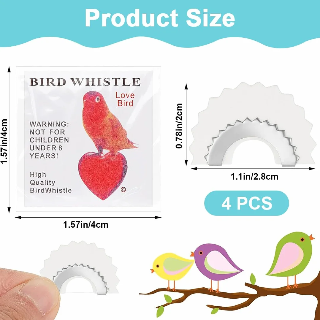 Richiamo Per Uccelli, Fischietto Uccelli 4 PCS, Suoni Animali Divertimento Magico