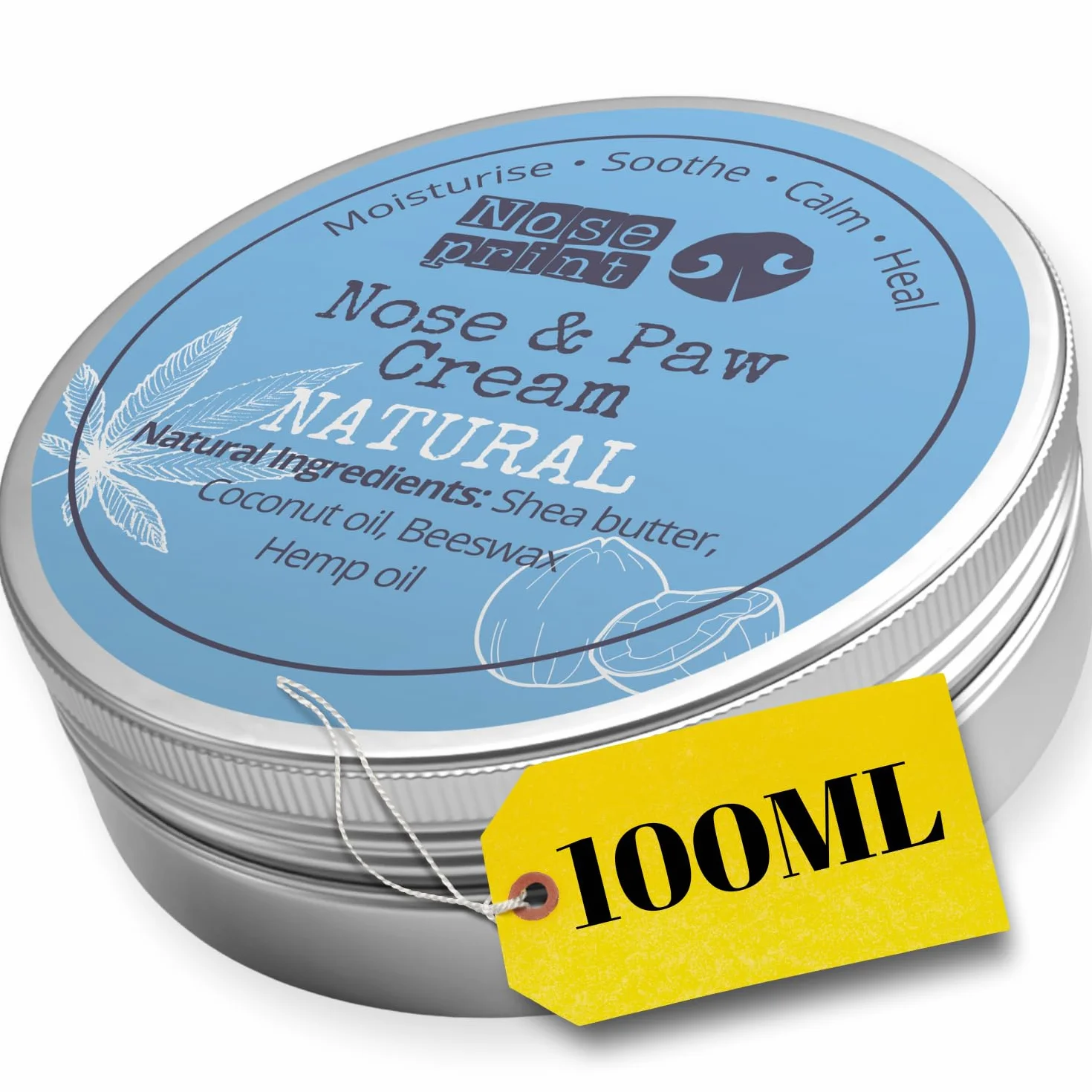 Dog Nose & Paw Balm 100ML Paw Protector Moisturiser for Dry Cracked Pads