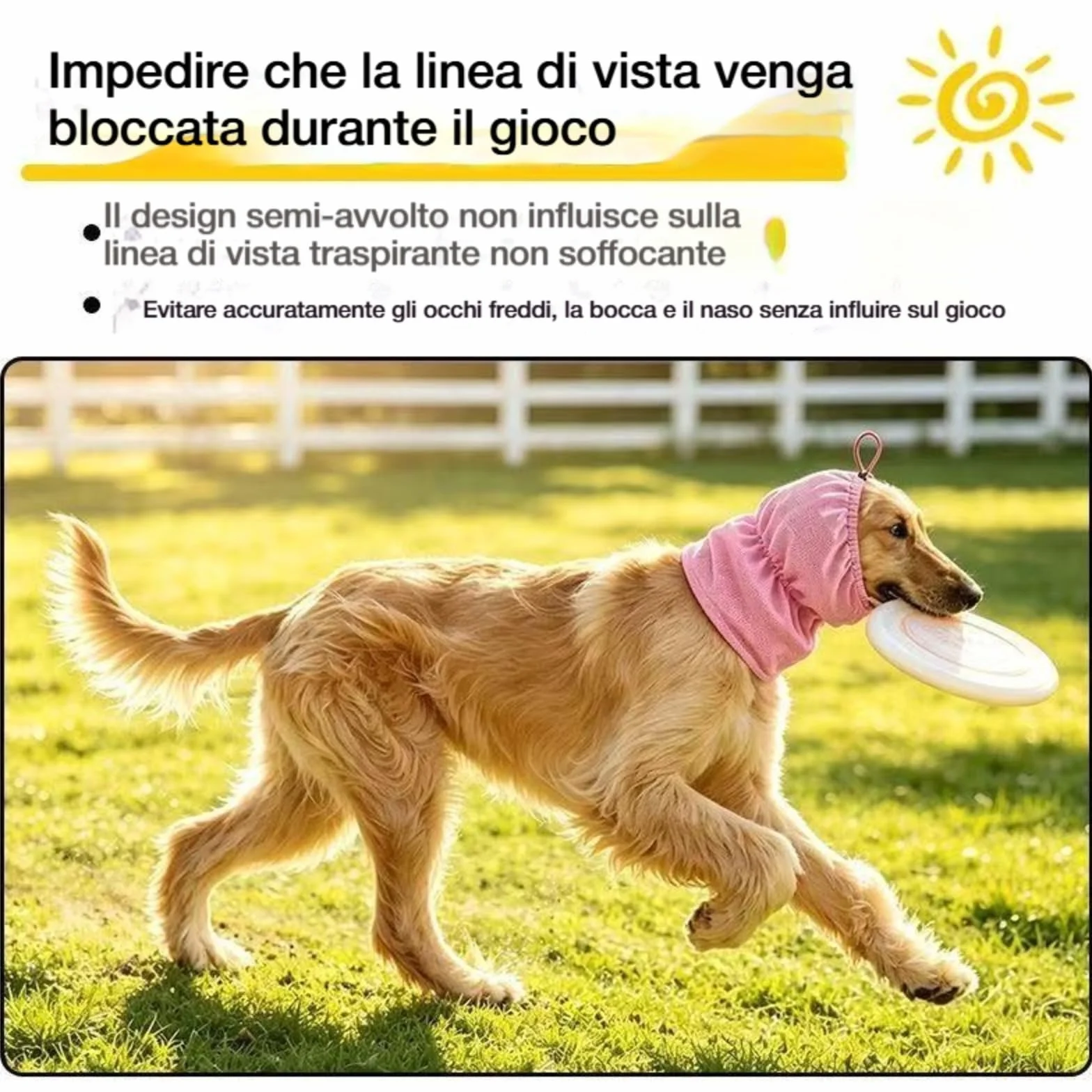 Paraorecchie rinfrescanti per cani - Copricapo regolabile per cuccioli piccola, media e grande taglia