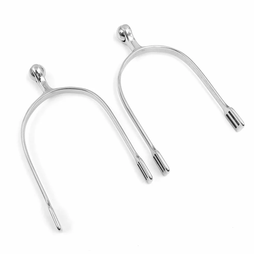 Namvo Horse Spurs Spurs in Acciaio Inossidabile con Sfera Morbida e Delicata per Stivali equestri Uomo Rider Horsemanship Lovers
