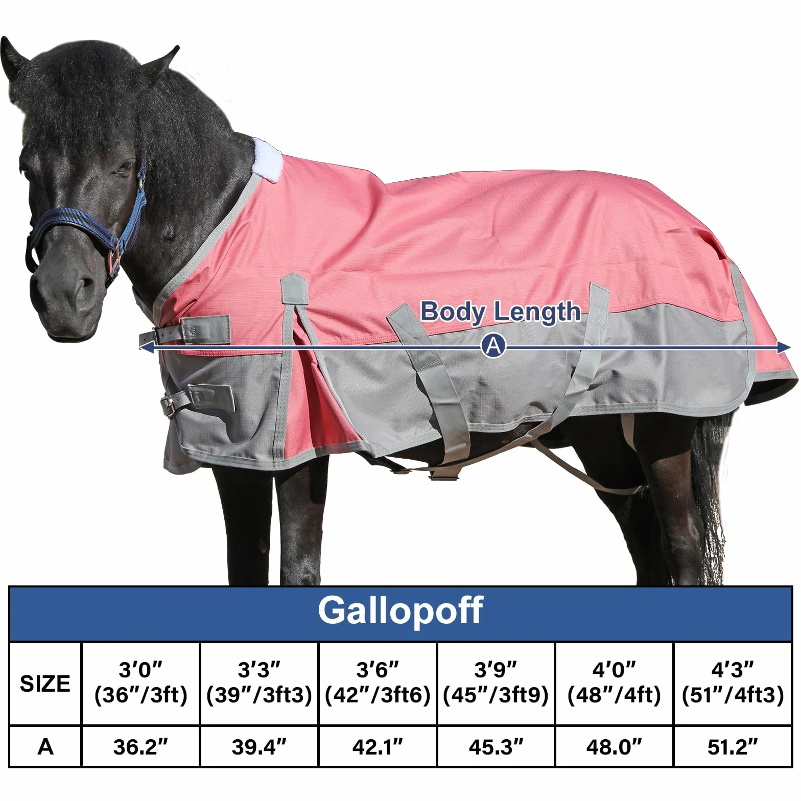 Mini Coperta da Paddock per Puledro Pony Shetland – Impermeabile 1200D Leggero 0g Telo Antipioggia per Cavallo in Miniatura Asino e Sezione A (Senza Imbottitura) Rosa 107 cm