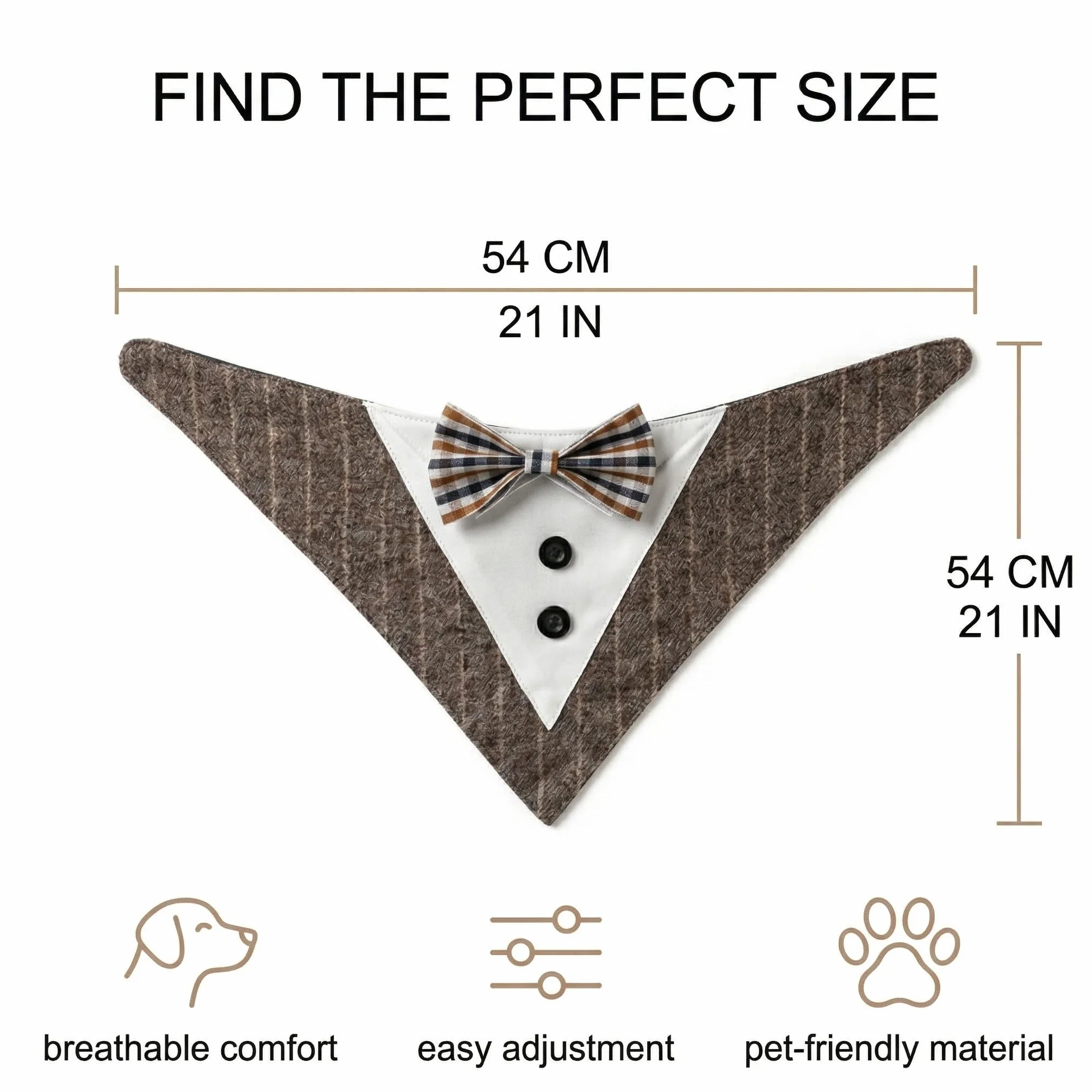Bandana Cane Regolabile Papillon Collare Vestito Cerimonia per Cani Piccolo Medio Taglia Grande Decorazioni Matrimonio Compleanno Festa