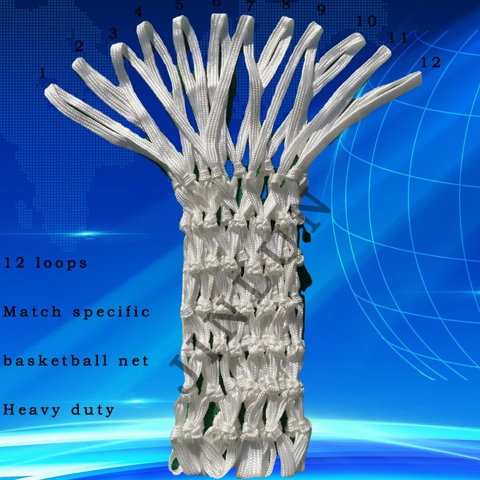 Reti da basket Standard 12 anelli heavy-duty poliestere resistente UV