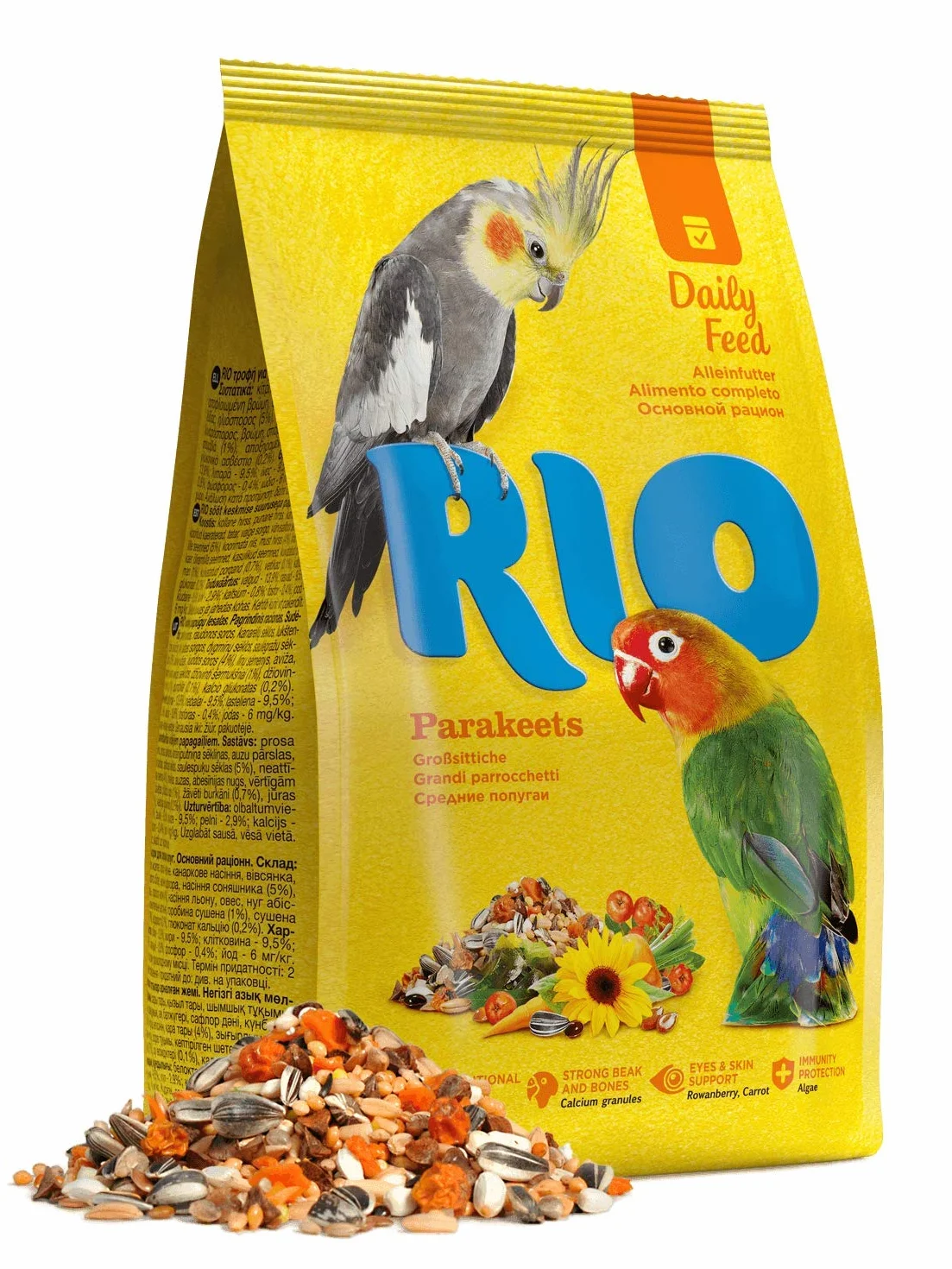 RIO Mangime completo per pappagalli grandi dimensioni 1 kg