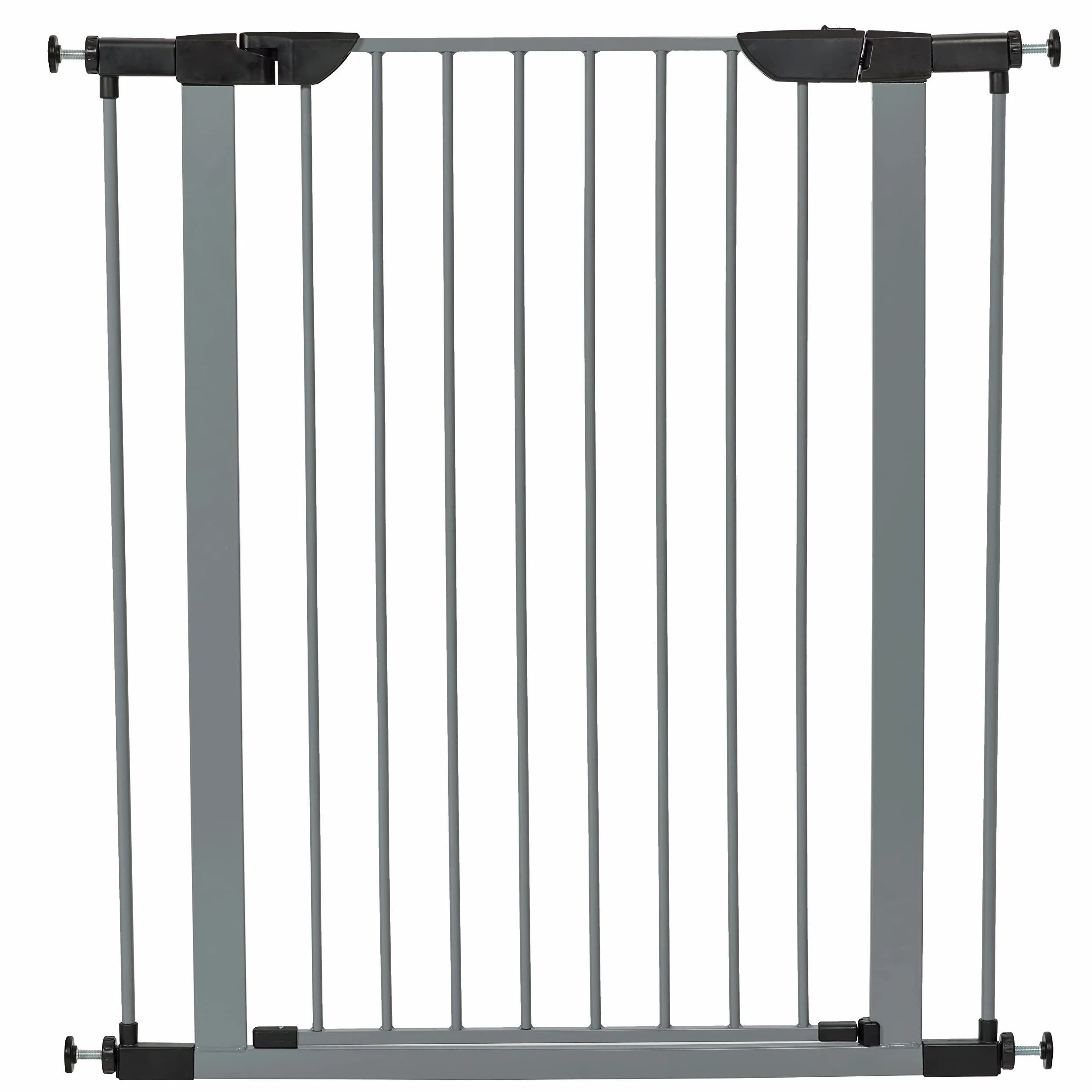 Cancello per animali domestici in acciaio 99 cm 96,5 cm grigio chiaro