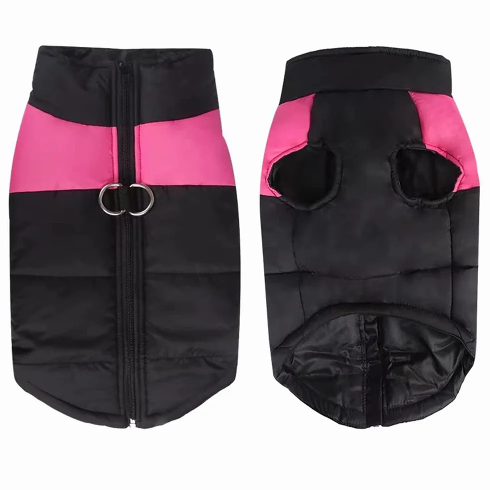 FEimaX Cappotto Cani Impermeabile Invernale Giacca Calda Antivento Cucciolo Vestiti per Cane e Gatto Taglia Piccola Media Grande Gilet Morbido Cotone