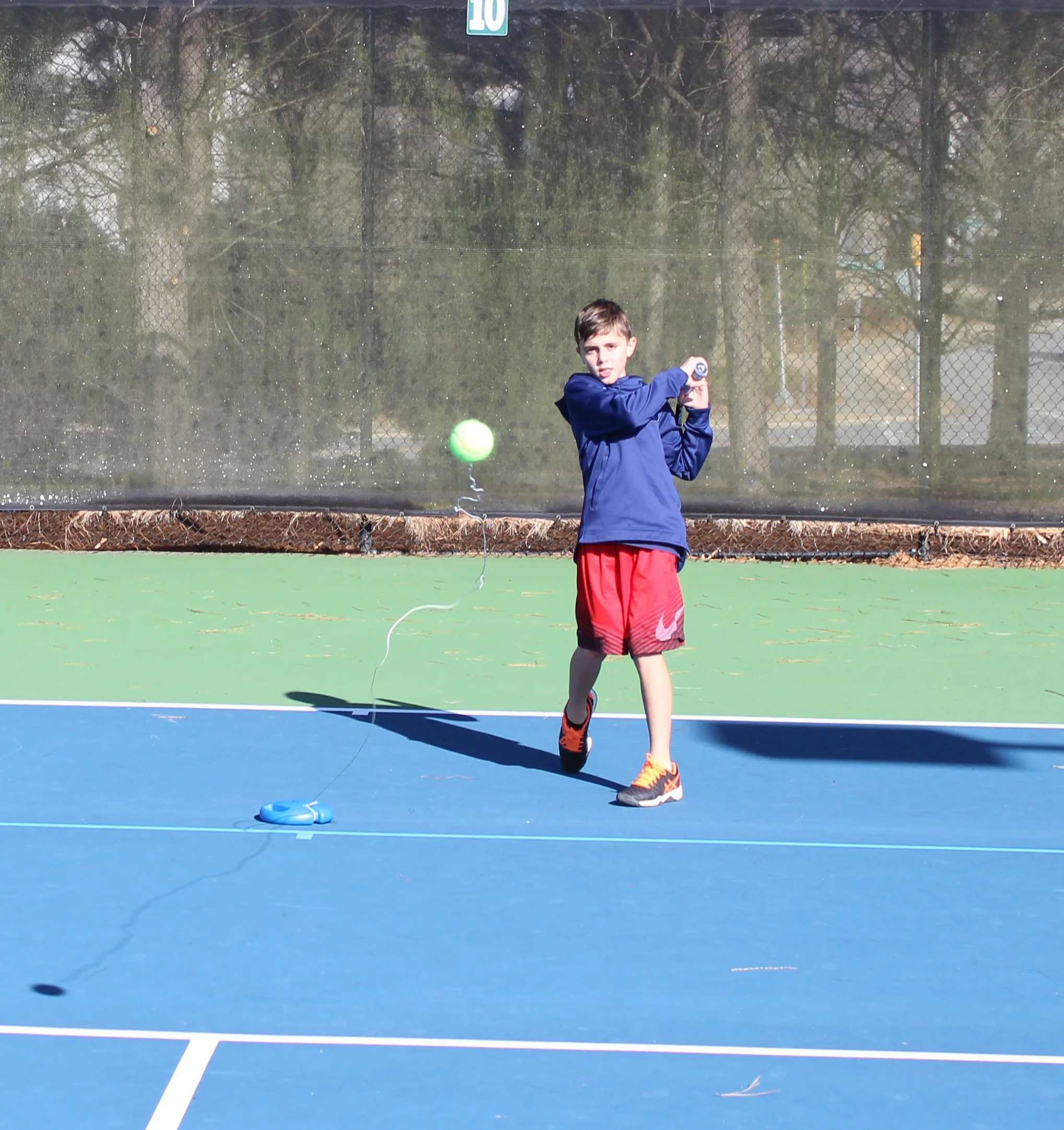 Tourna Fill & Drill Tennis Trainer, Base con Corda per Allenamento