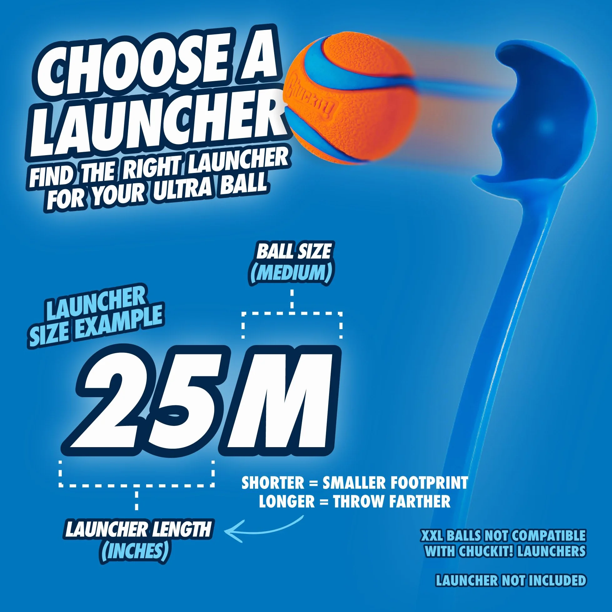 Chuckit Ultra Ball Cane, Palla Multicolore, M