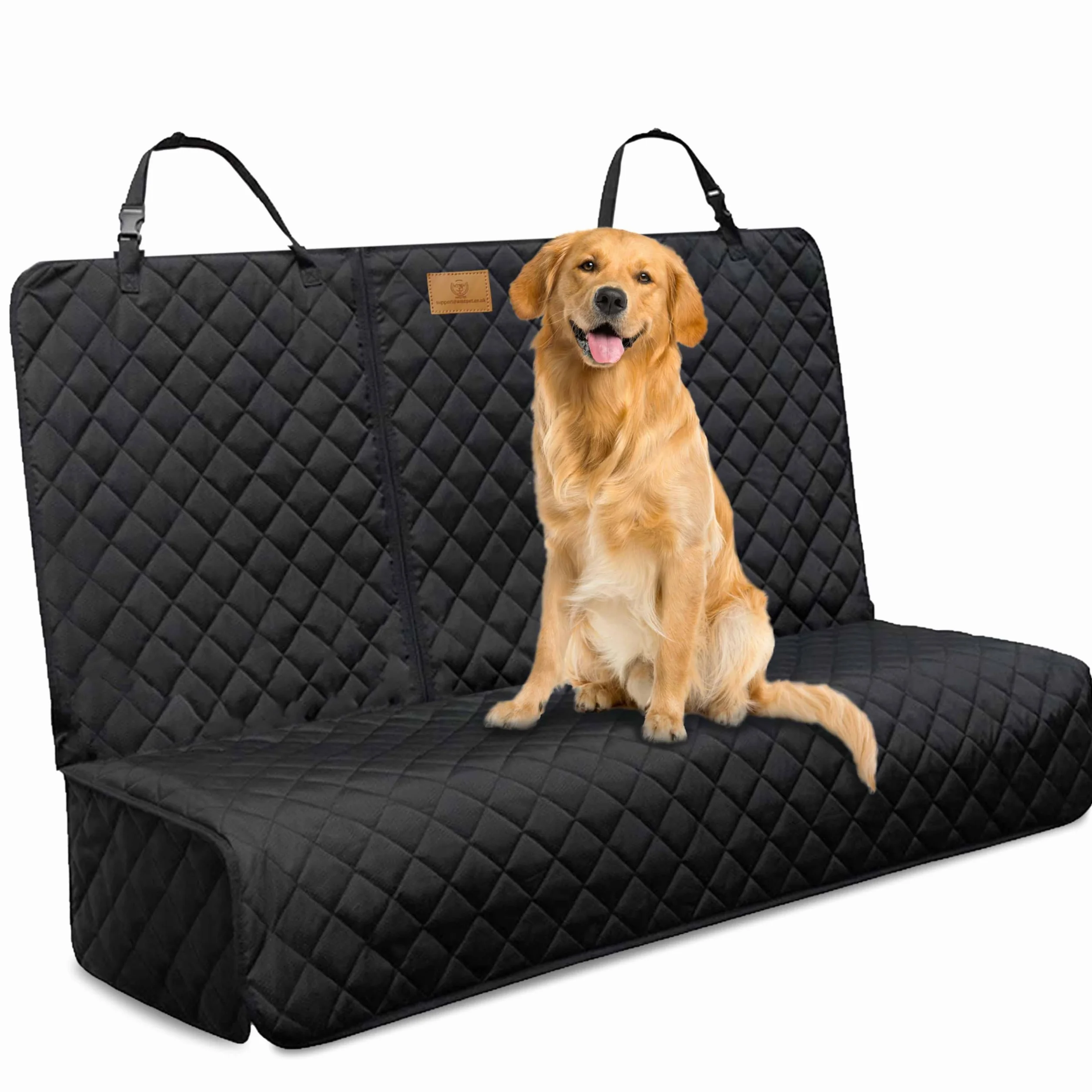 AMZPET Coprisedile Auto per Cani (Compatto: 122 cm) - Impermeabile - Antiscivolo e antigraffio - Durevole - 56 x 45 x 122 cm