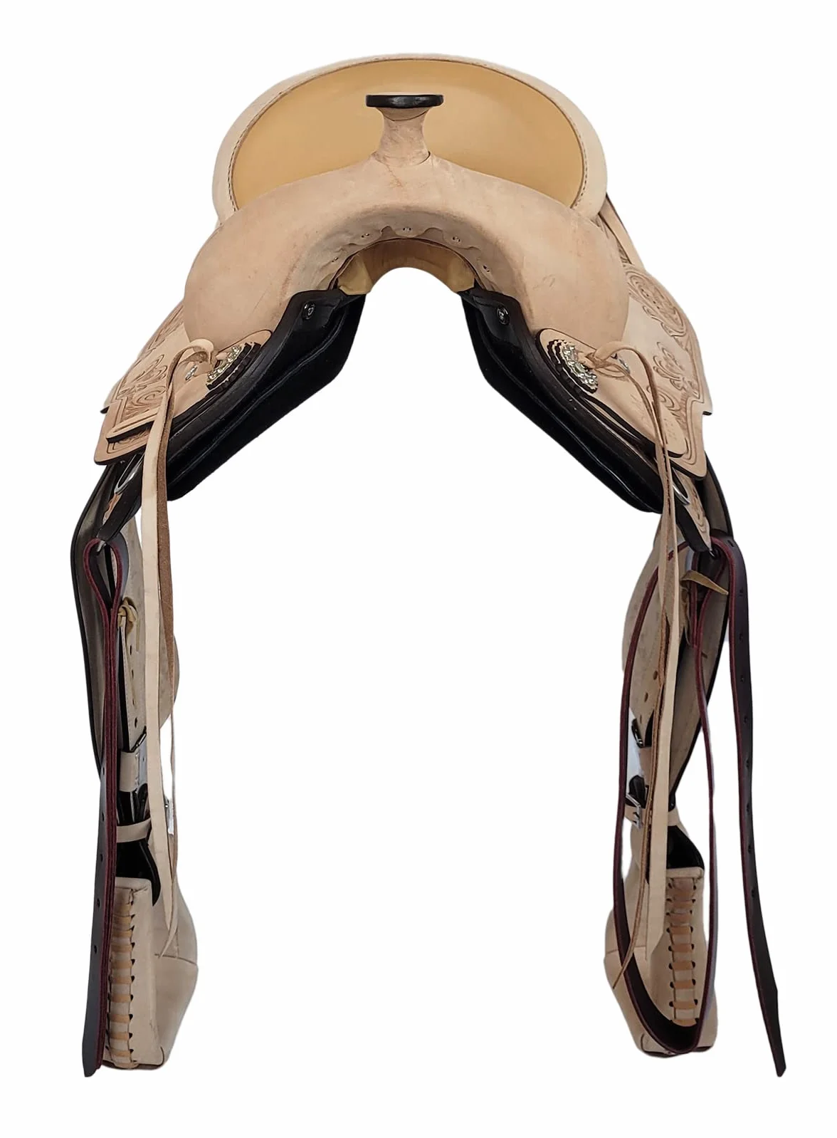 A&M Reitsport Sella western Dakota in pelle di bufalo intercambiabile, dimensioni: 17 pollici