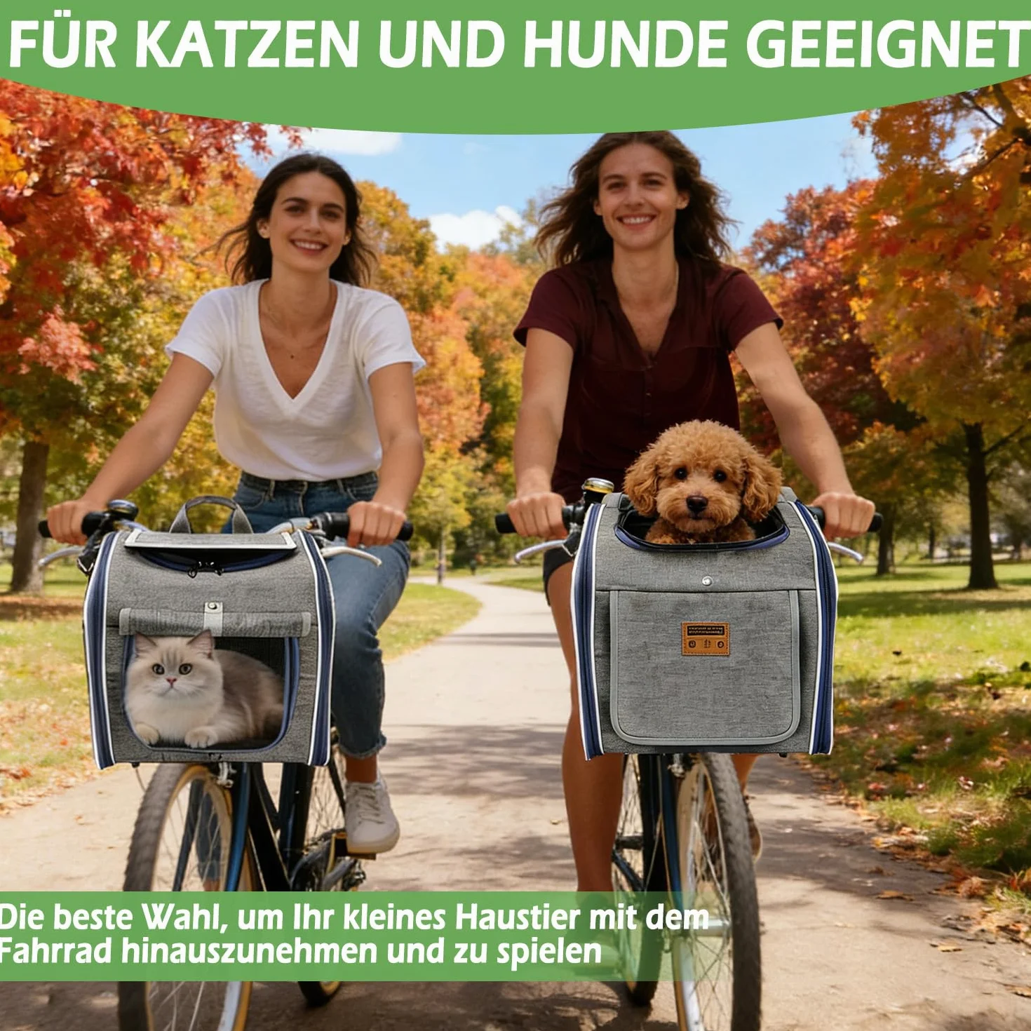 Cestini per bicicletta per cani (non espandibili)