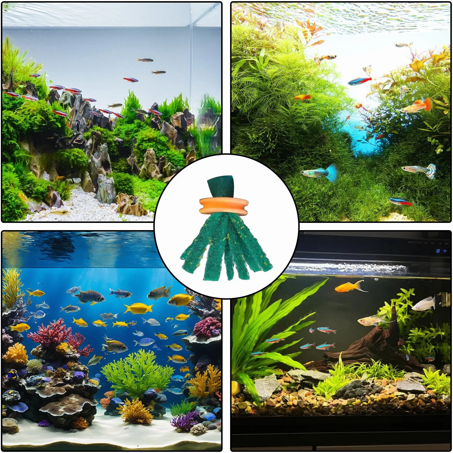 10 per la deposizione delle uova 'acquario – per allevamento di pesci | da allevamento | raccoglitore di uova per acquario fatto a mano | letto galleggiante sicuro per Medaka e