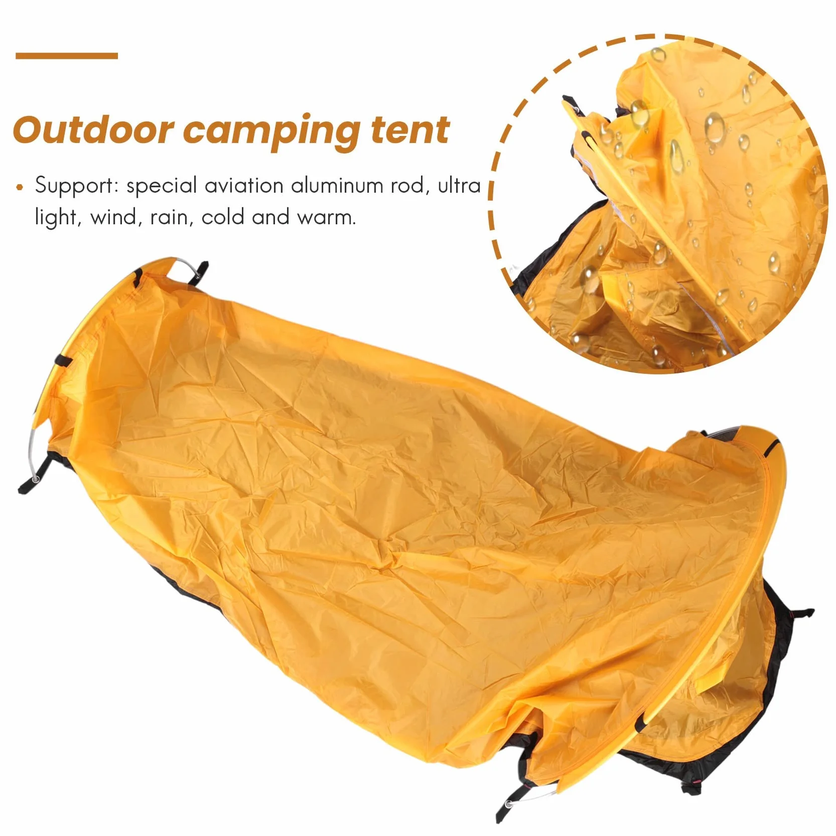 Ultralight Backpacking Bivvy Tenda Impermeabile Sacco per Viaggi