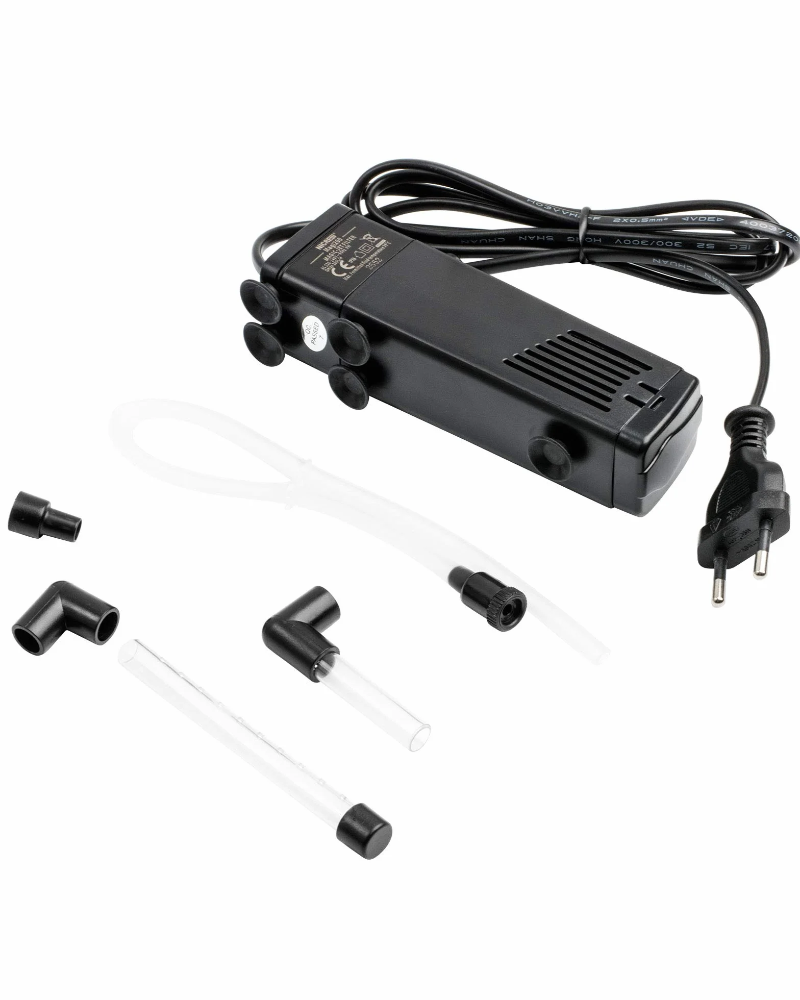 NICREW Filtro Acquario Interno Silenzioso e Potente, Filtro Interno Acquario con Flusso Massimo di 150L/H, Adatto per Acquario Fino a 20L