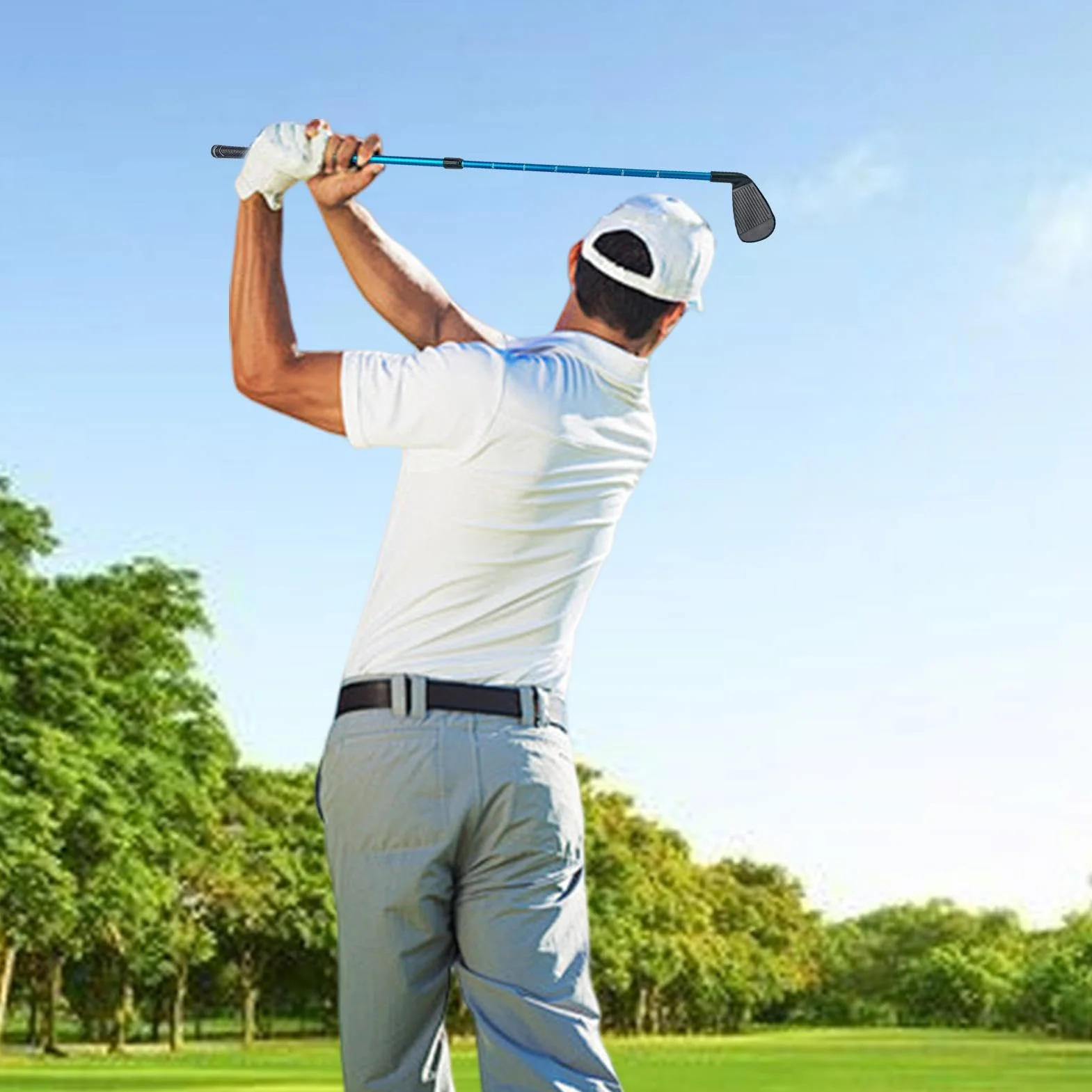 Putter da golf per bambini, Club da golf bidirezionale, Mazze da golf in miniatura di lunghezza regolabile, Putter da golf in scala trasparente, Golf Club destro sinistro, Attrezzatura da golf junior,