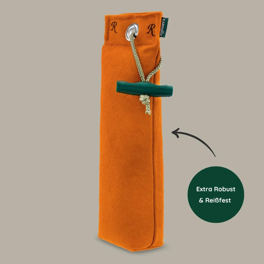 Romneys standard Dummy, 500 g – Realizzato in materiale molto resistente con maniglia di lancio per allenamento dei cani