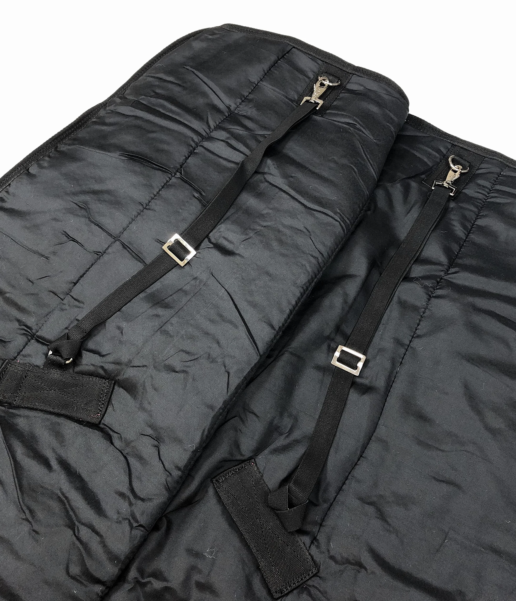 Horses, Coperta Invernale Heavy per Cavallo, Imbottita 300 gr, Morbida e Comoda, Ideale per Box, Resistente, Bordi Rinforzati in Nylon, Bordeaux 128 cm