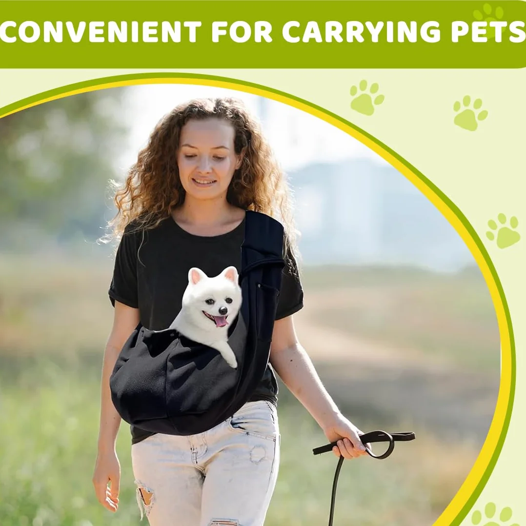 Borsa da Viaggio per Cani Regolabile Piccola, fino a 7.5 kg, per Viaggio Ciclismo Passeggiata