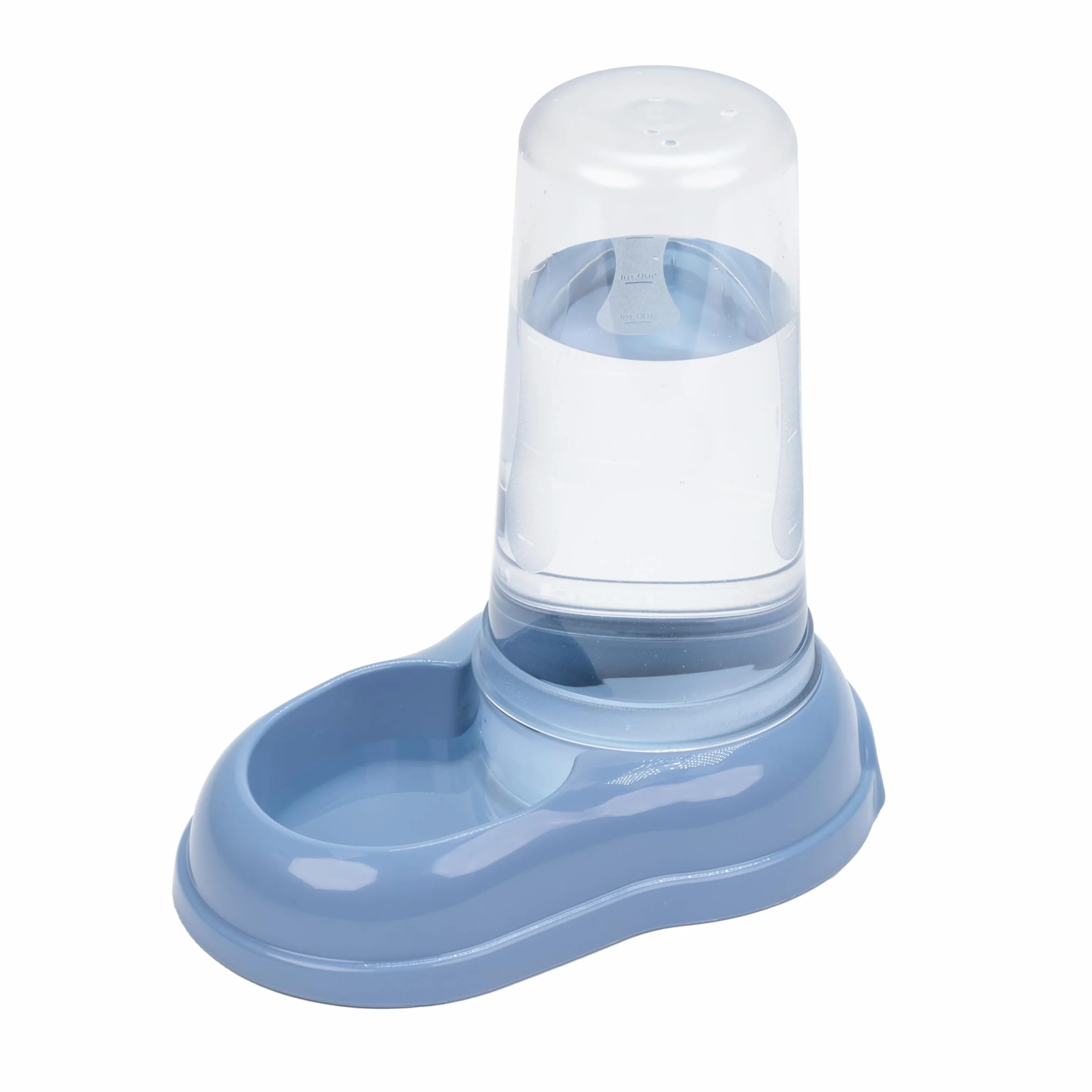 Ferplast Distributore cibo o acqua per cani e gatti AZIMUT 600 Mangiatoia per cibo secco acqua 0,6 Litri, Fondo antiscivolo, 12,5 x 19 x h 19,5 cm Blu