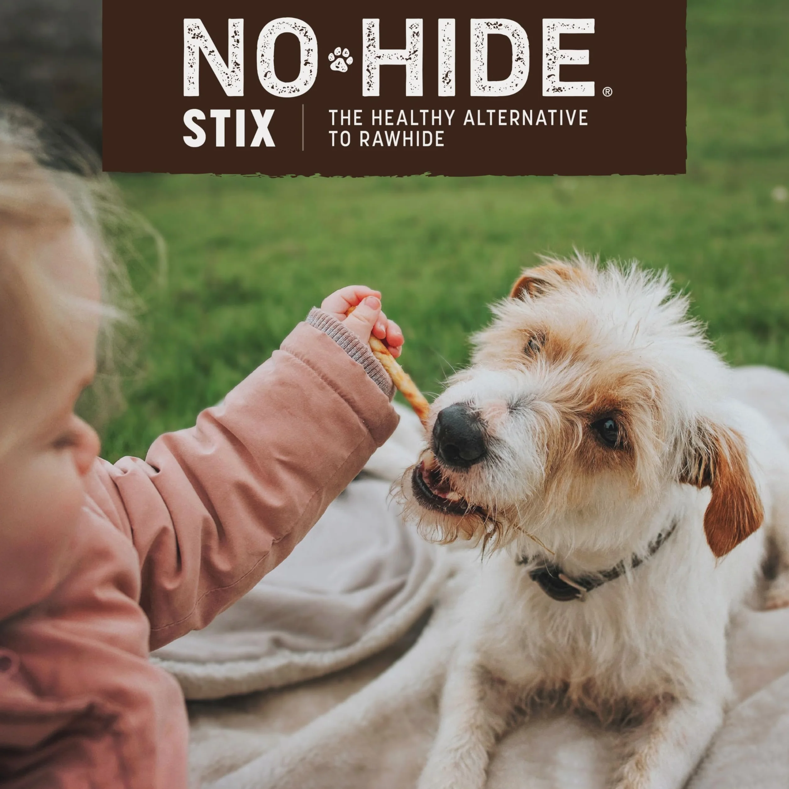 Earth Animal No-Hide Stix Naturali Senza Pelle al Pollo - Snack a Masticare a Lunga Durata per Cane di Piccola Taglia