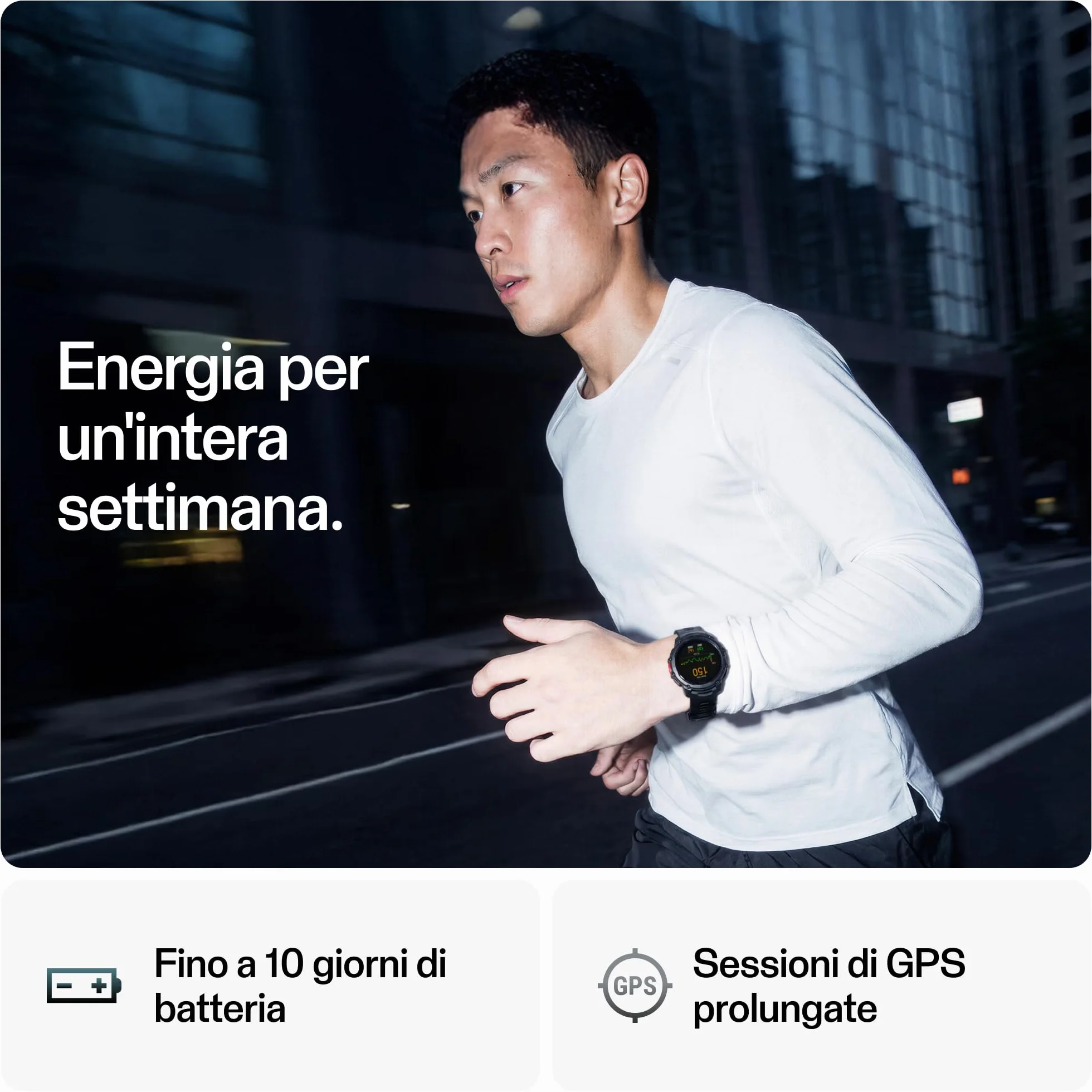 Polar Street X – Orologio Sportivo GPS Uomo e Donna – Cardiofrequenzimetro – Allenamento Ibrido – Orologio Running Impermeabile – 3 Anni Garanzia Amazon Esclusiva