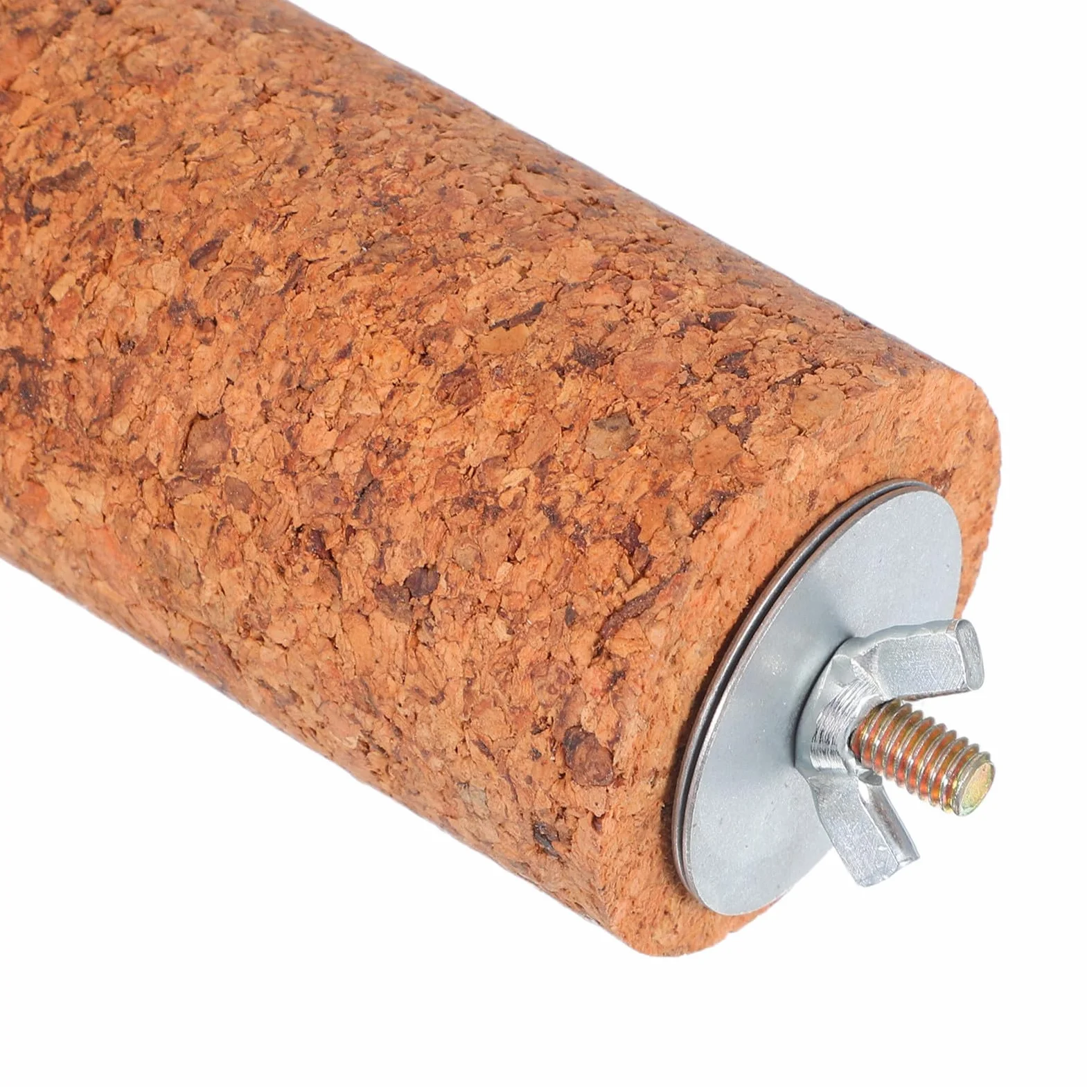 Posatoio per Pappagalli in Legno con Lima Unghie per Gabbia - Supporto Resistente per Cura e Gioco