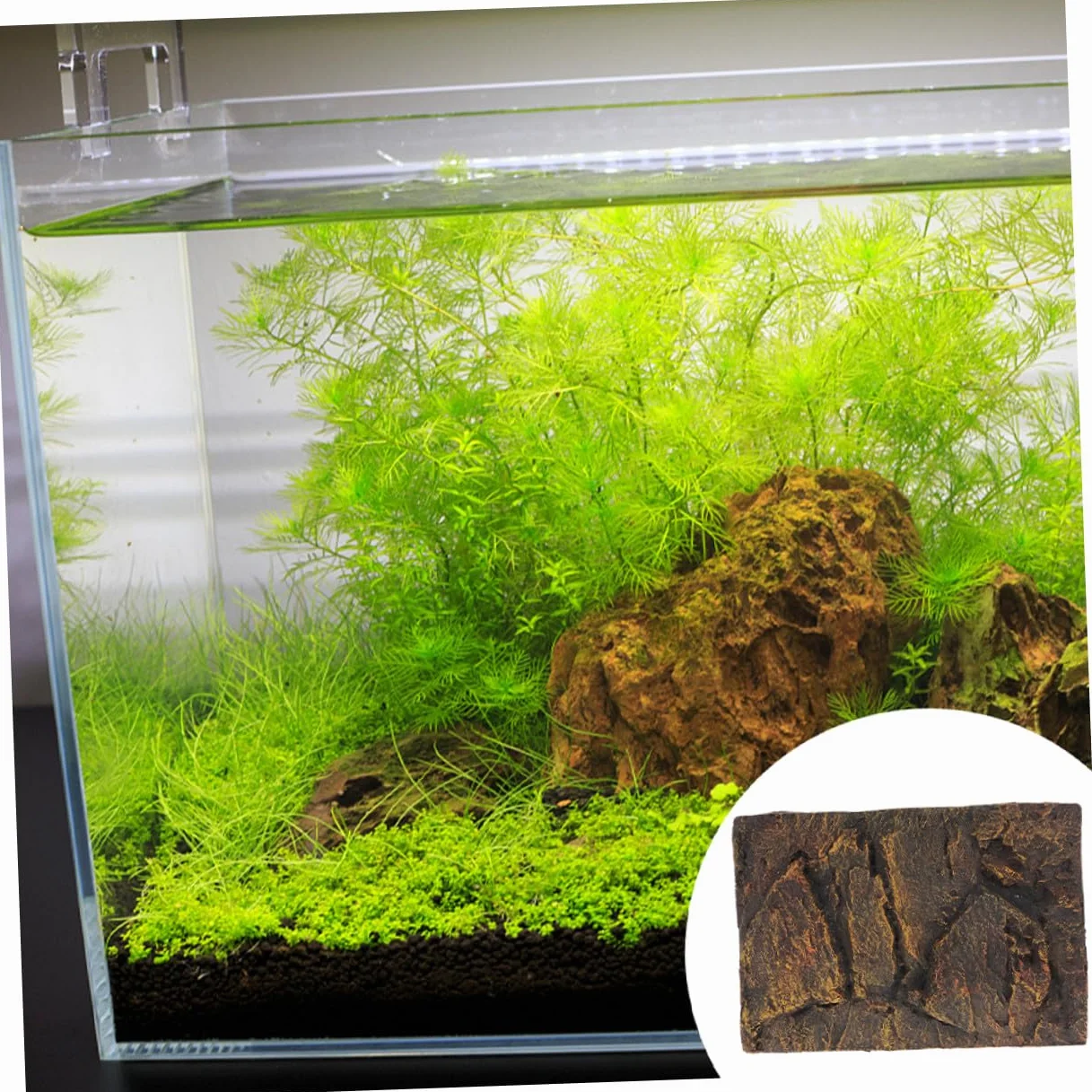 2 Pannelli Sfondo per Acquario Tartarughe in Materiale Pu 3d Altamente Realistico, Decorazione per Terrari Rettili, Adatto a Vasche per Tartarughe e Acquari di Piccoli Animali