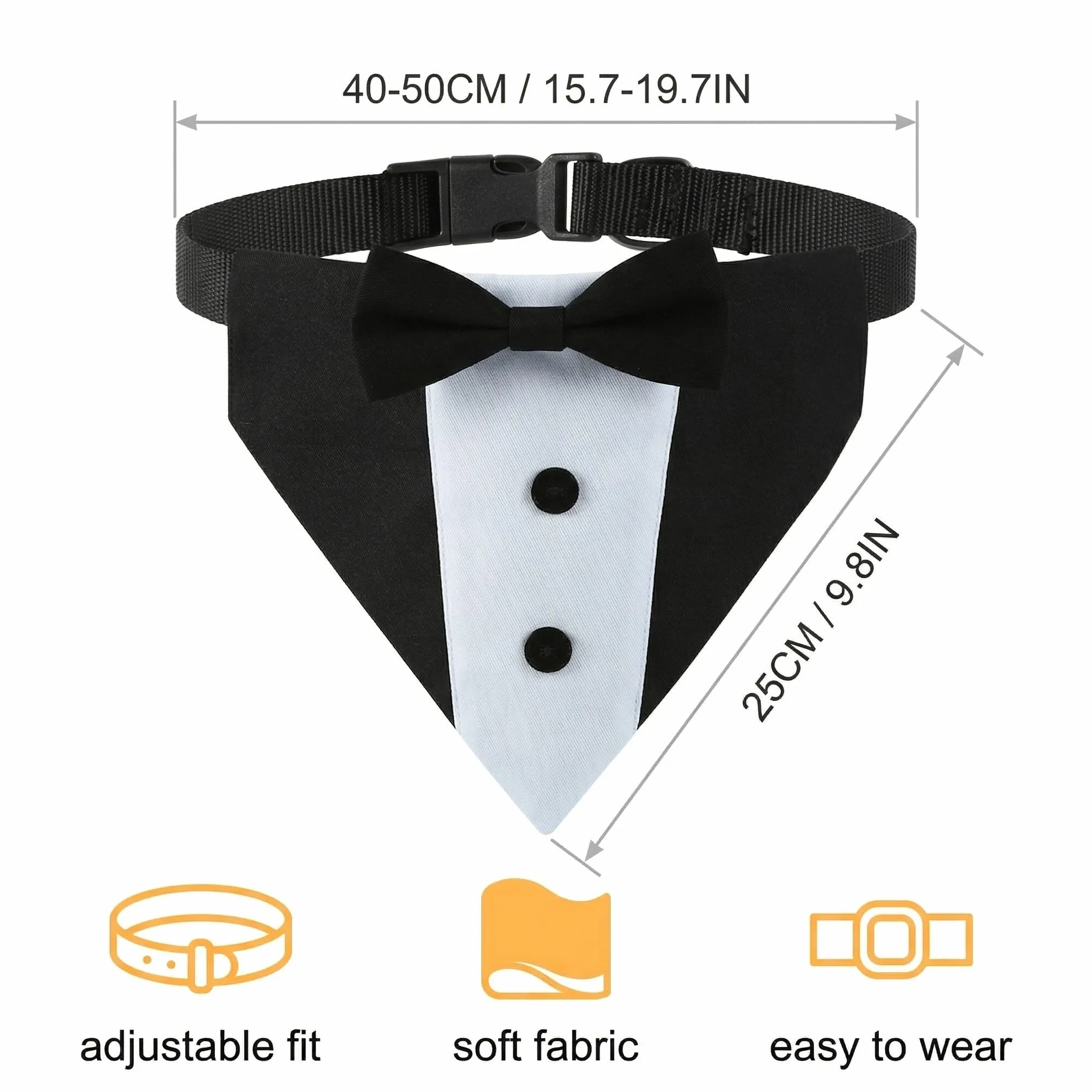 Papillon Cane Bandana Regolabile Travestimenti Collare Vestito Cerimonia Cane Decorazioni Matrimonio Feste Compleanni