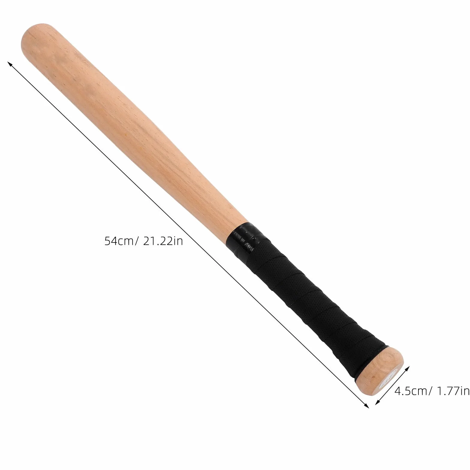Mazza da baseball in legno massiccio 54 cm VANZACK per bambini adolescenti adulti allenamento competizioni