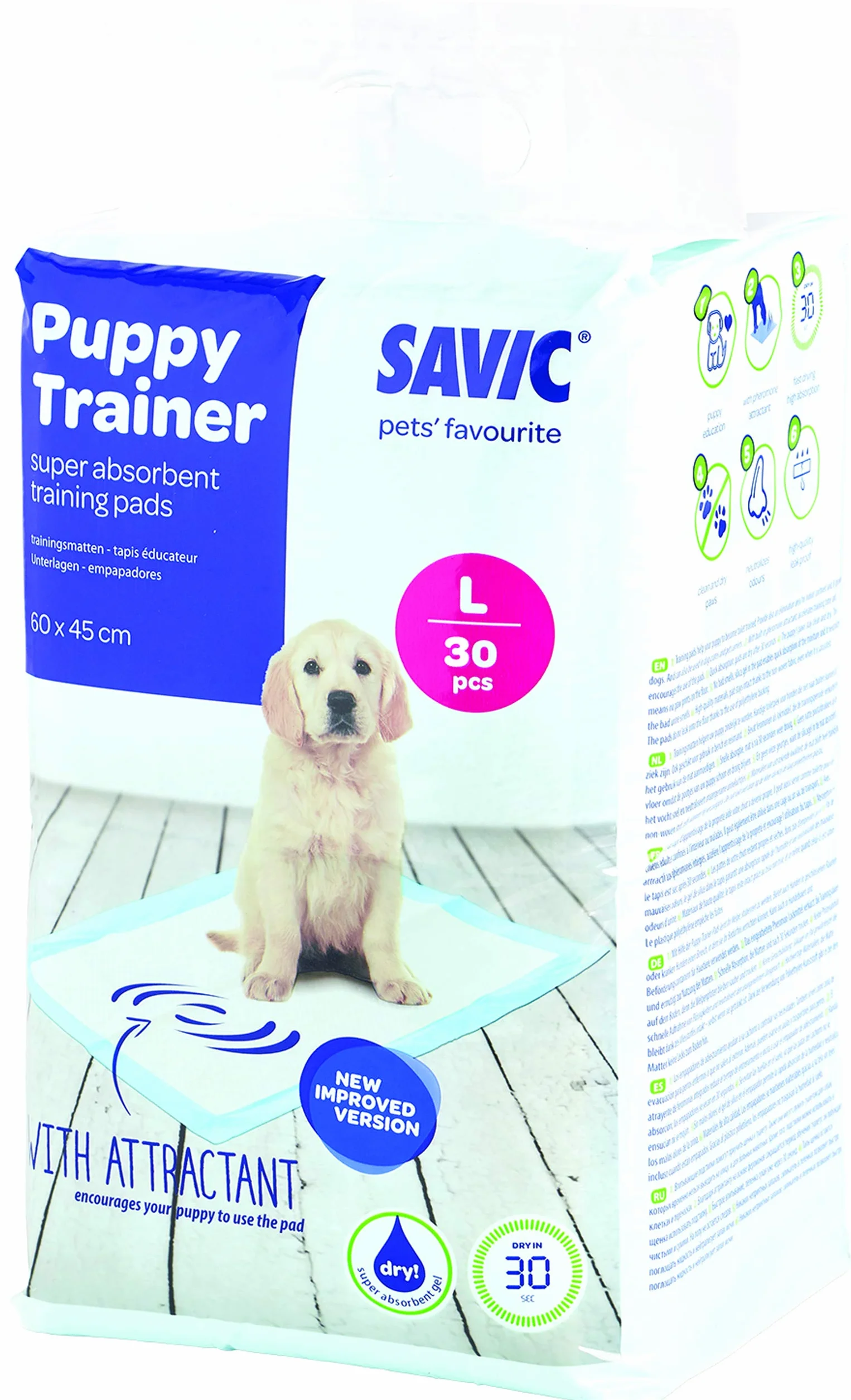 Savic Puppy Trainer Refill 30 pastiglie di Grandi Dimensioni 60 x 45 cm