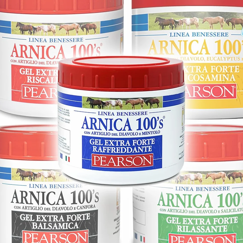 Arnica Gel Extraforte Raffreddante Pearson 500 ml per Cavalli con Artiglio del Diavolo e Mentolo