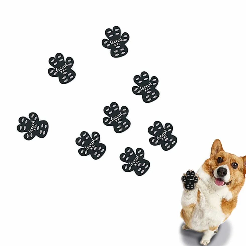 NA 8 pezzi pedane adesivi per cani – protezione per zampe di cane da viaggio, tappetino per zampe di animali domestici, scarpe da passeggio, per evitare scottature ferite per attività all'aperto