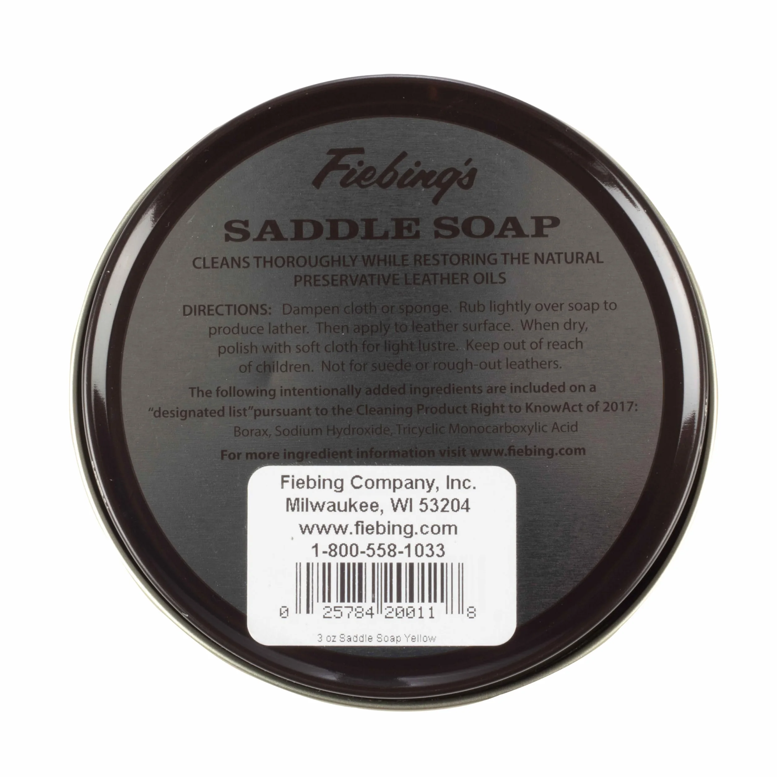 Fiebing's Sapone da Sella, 30 oz, Giallo