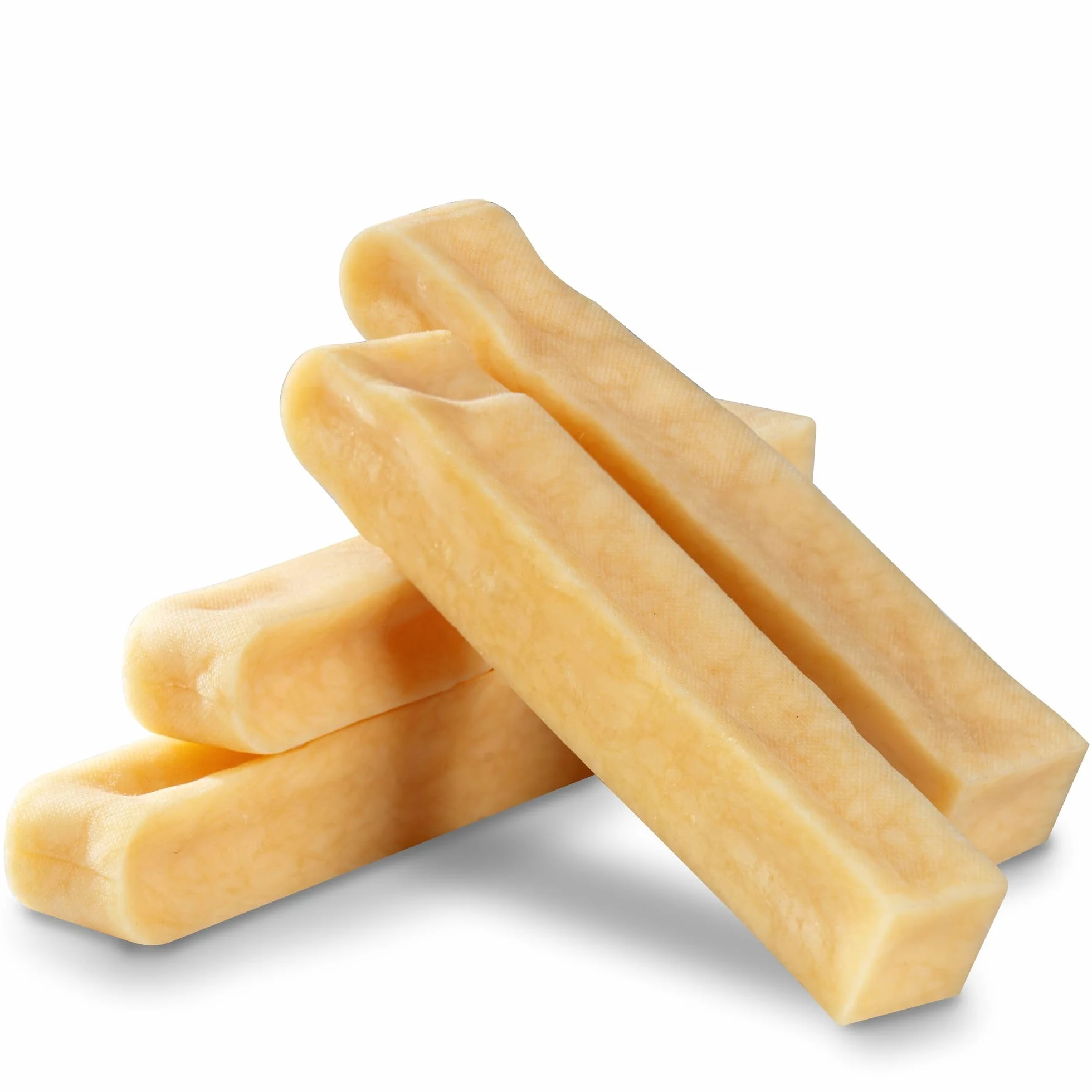 WOW BITES osso per cani premium - masticativi di lunga durata di latte naturale - snack al formaggio Piccolo (140 g, set da 4, taglia S)
