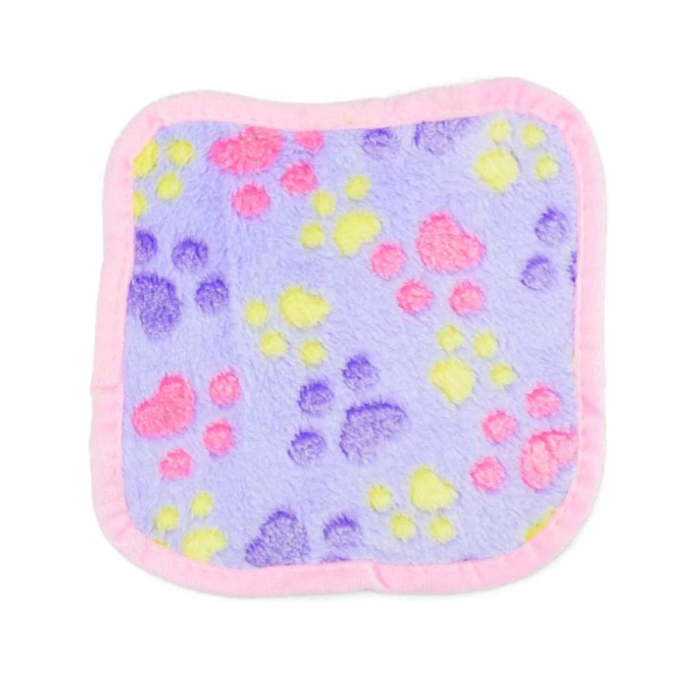 Coperta per Gatti 20X20cm Cat Dog Bed Mats Morbida Flanella Fleece Foot Print Coperta per Animali Domestici Calda Coperta per Letti Mat per Piccoli Animali 2Pz C
