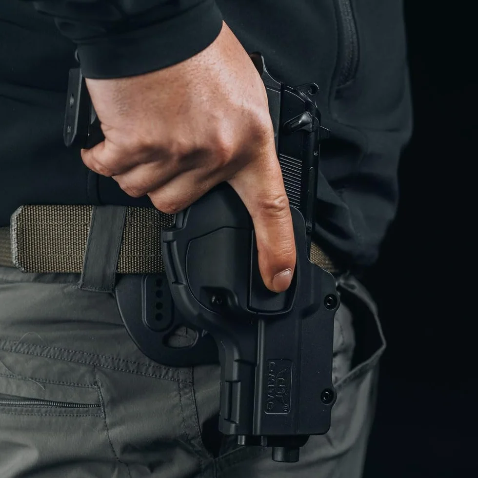 Beretta 92 Paddle OWB Holster Polimerowa Kabura Taktyczna Czarna