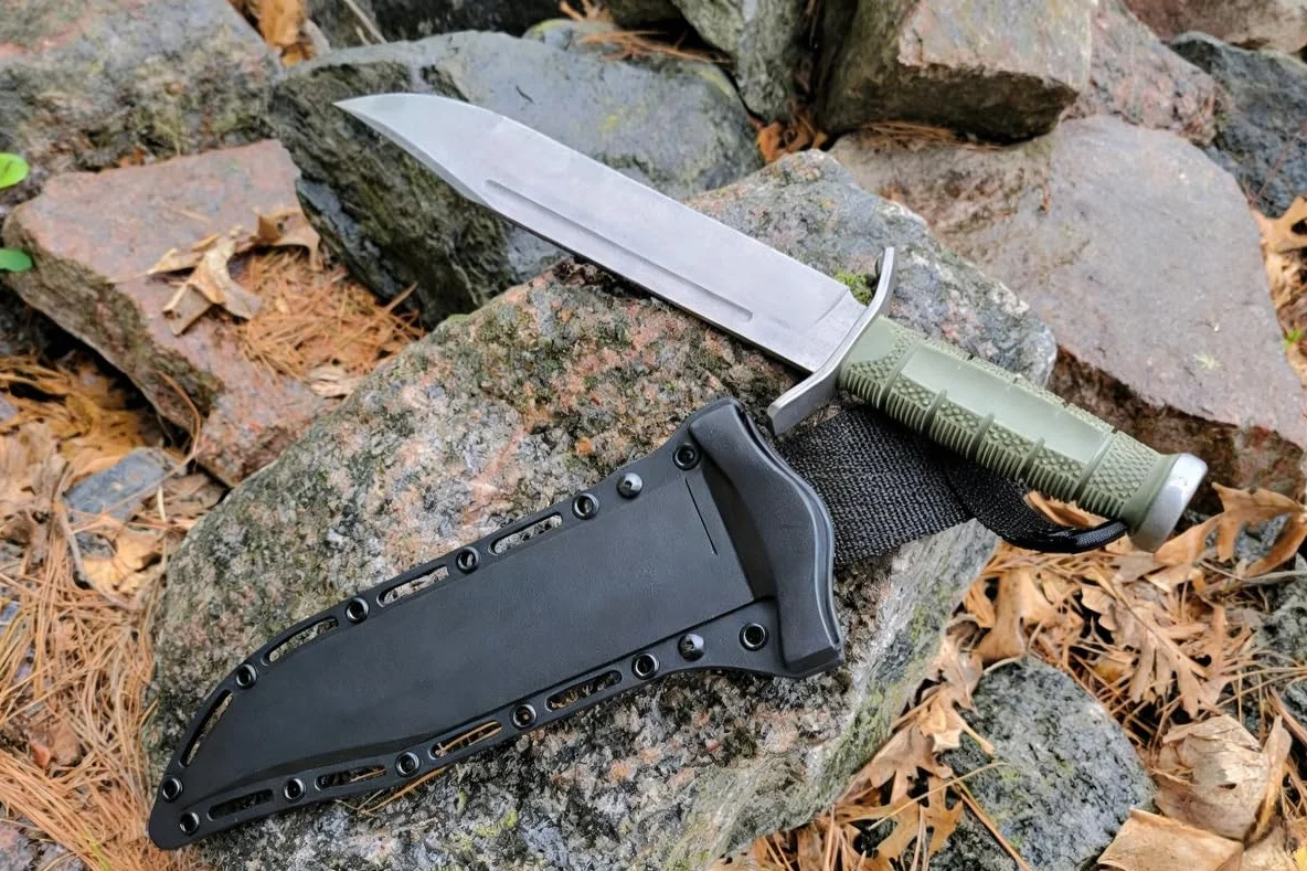 Generico TEERMA XP3 Forgiatura integrata fixed blade Coltello multiuso, Utilizzato principalmente per campeggio, caccia, pesca, esplorazione della giungla, escursionismo