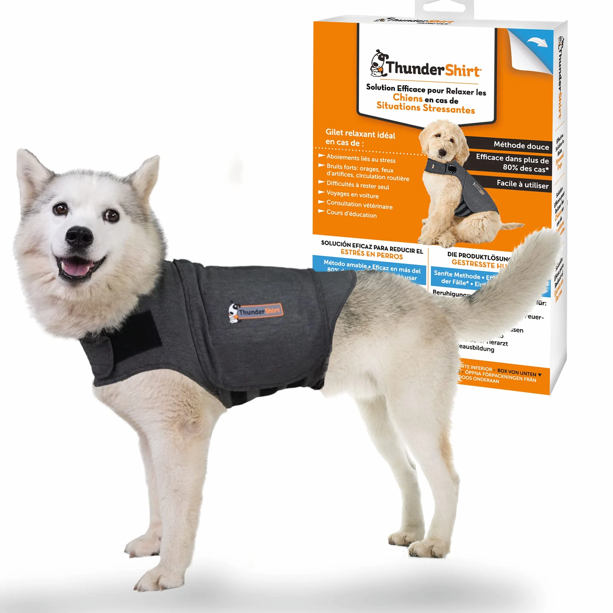 Thundershirt Cappottino Calmante per Cani Taglia L Riduce Ansia e Stress