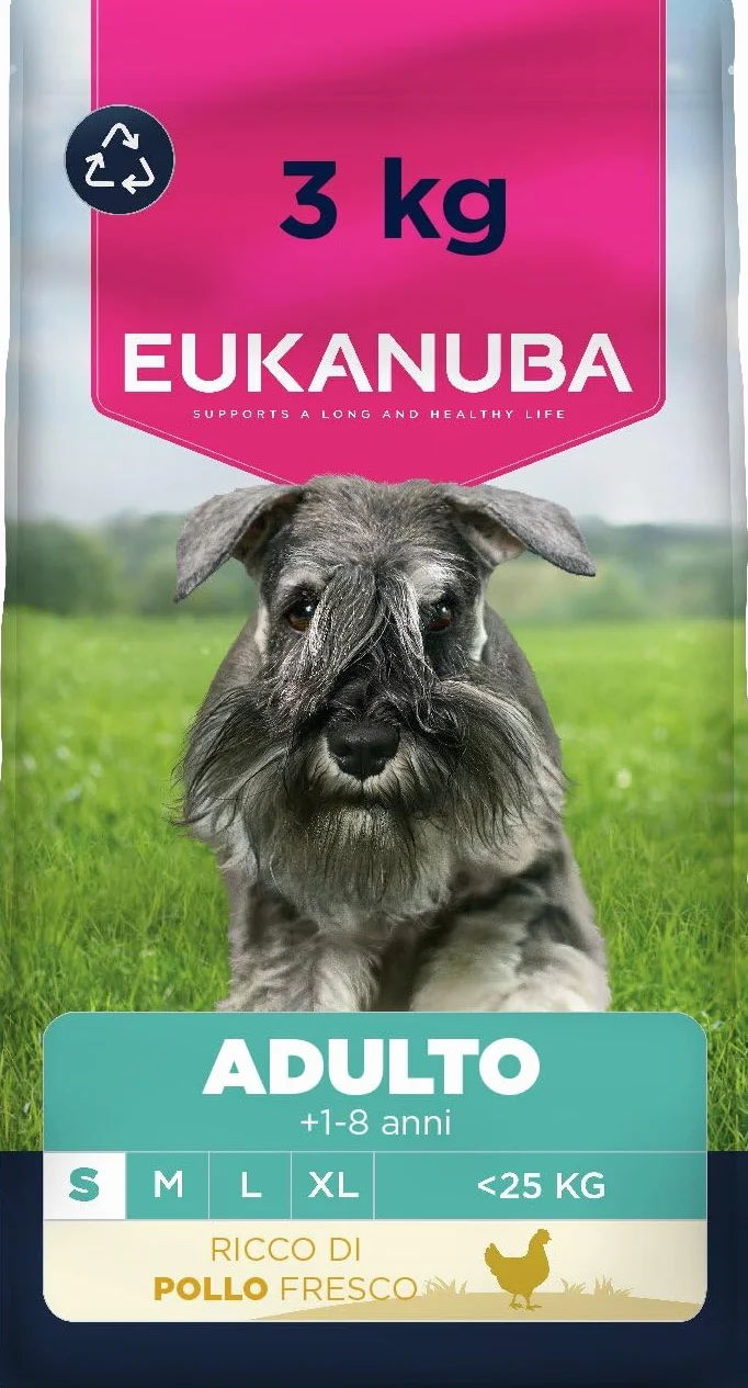 EUKANUBA Cibo secco per Cani con pollo fresco per razze di taglia piccola - Alimento secco premium per Cani adulti, 3 kg
